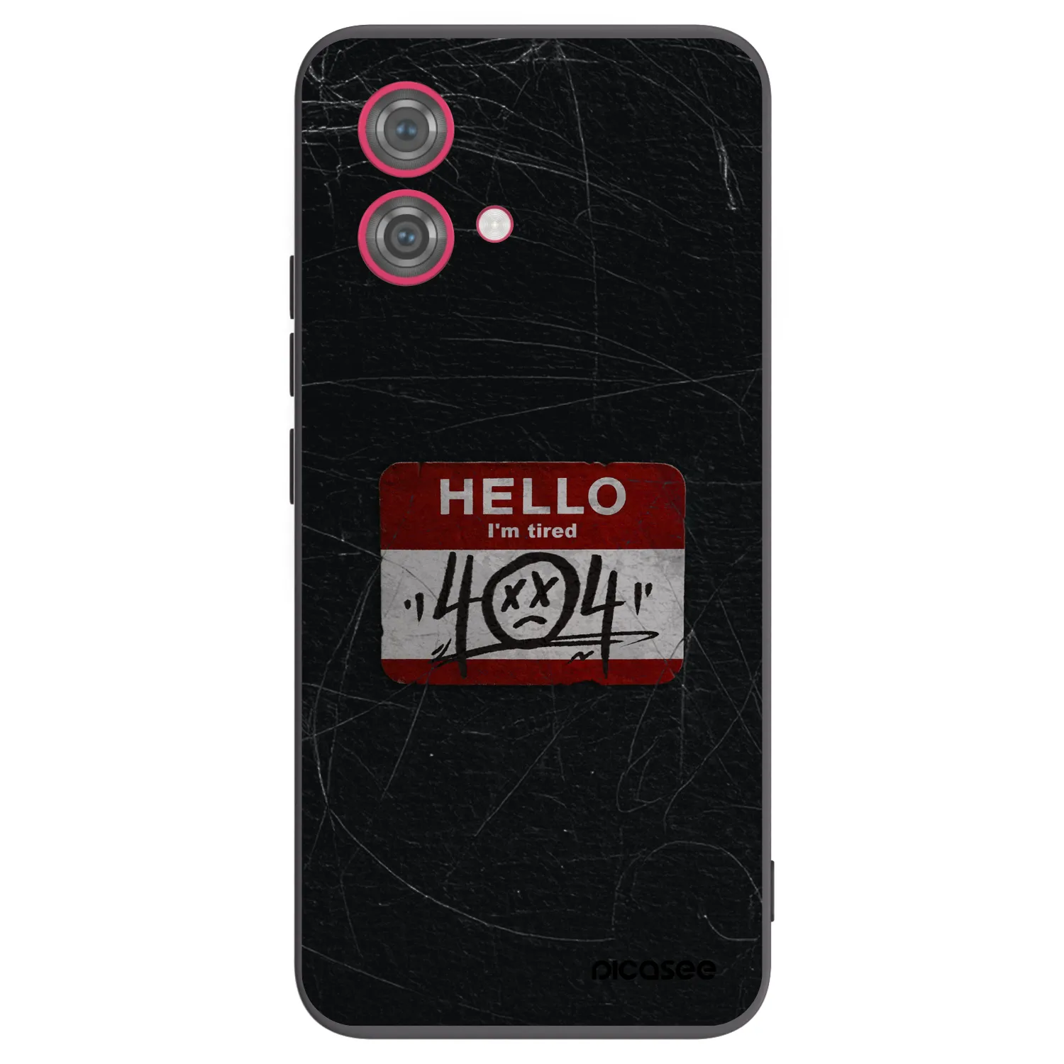 Picasee husă neagră din silicon pentru Motorola Moto G84 5G - HELLO 404
