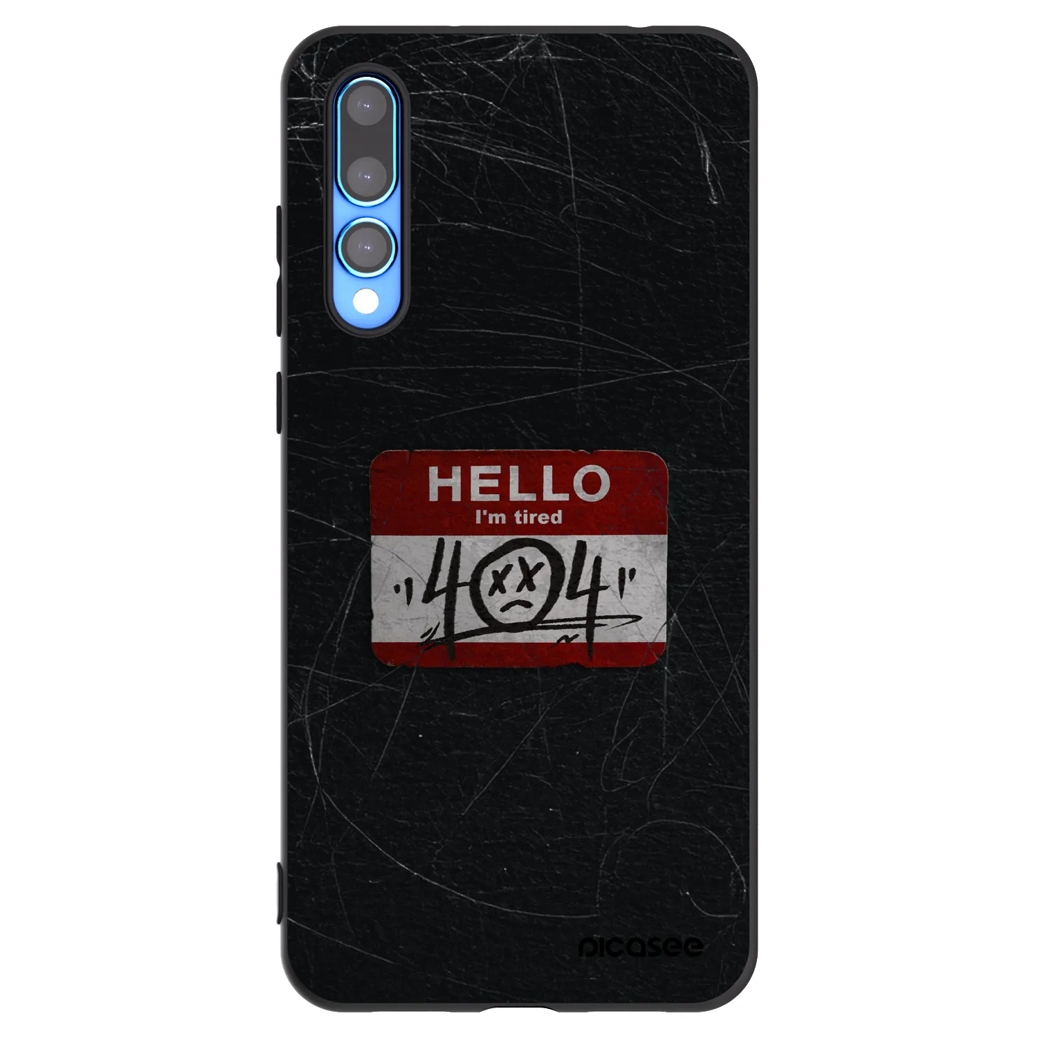 Picasee husă neagră din silicon pentru Huawei P20 Pro - HELLO 404