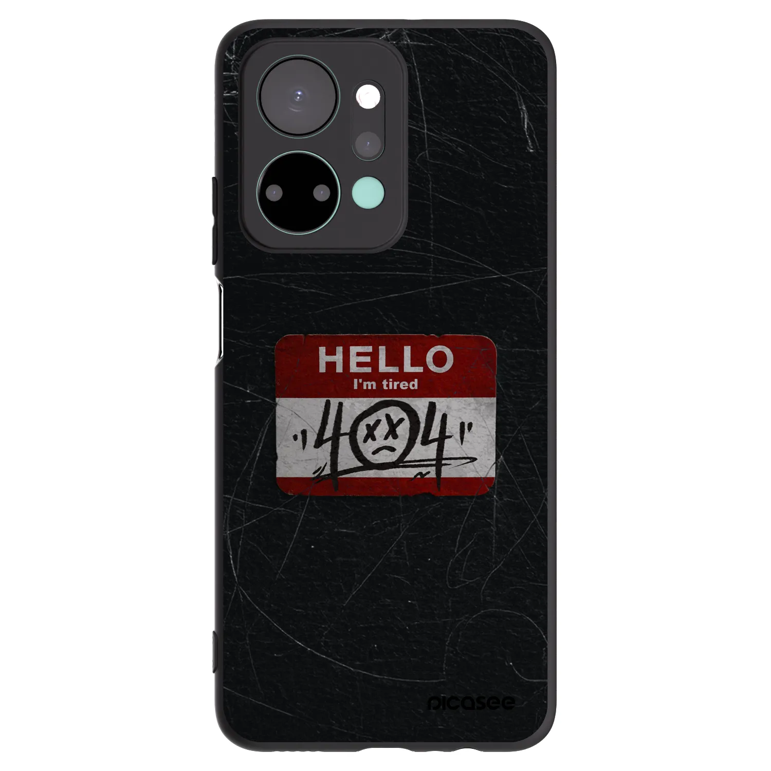 Picasee husă neagră din silicon pentru Honor X7a - HELLO 404