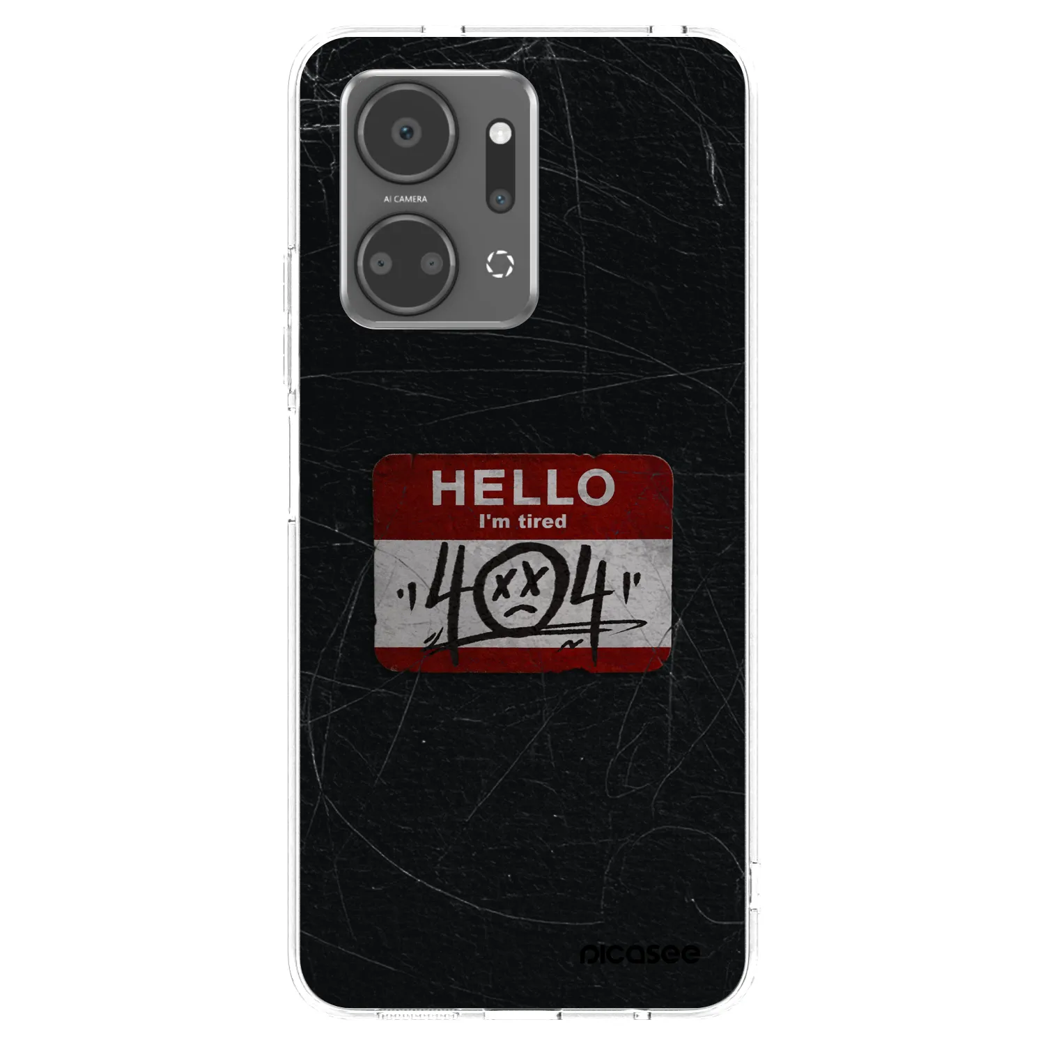 Picasee husă transparentă din silicon pentru Honor X7a - HELLO 404