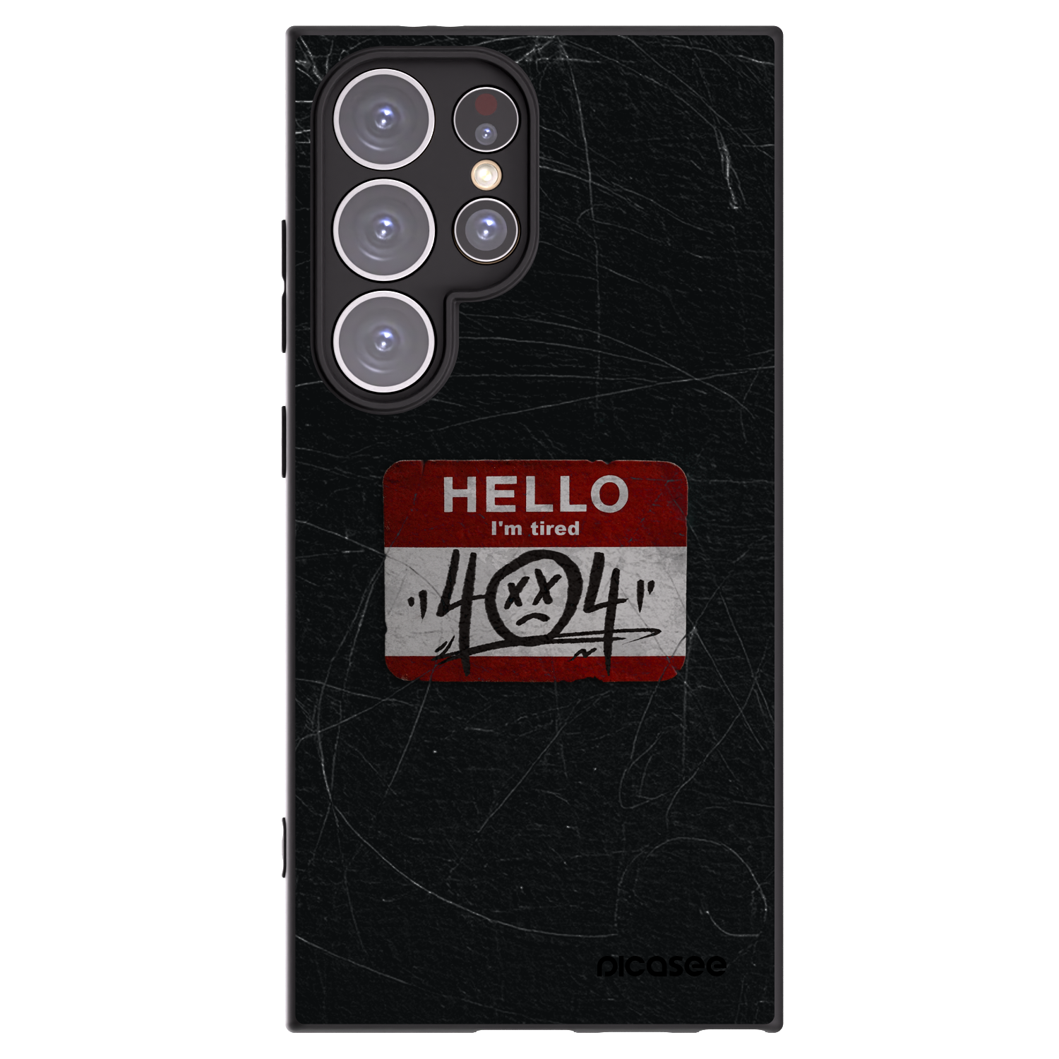 Picasee husă neagră din silicon pentru Samsung Galaxy S24 Ultra S928B 5G - HELLO 404