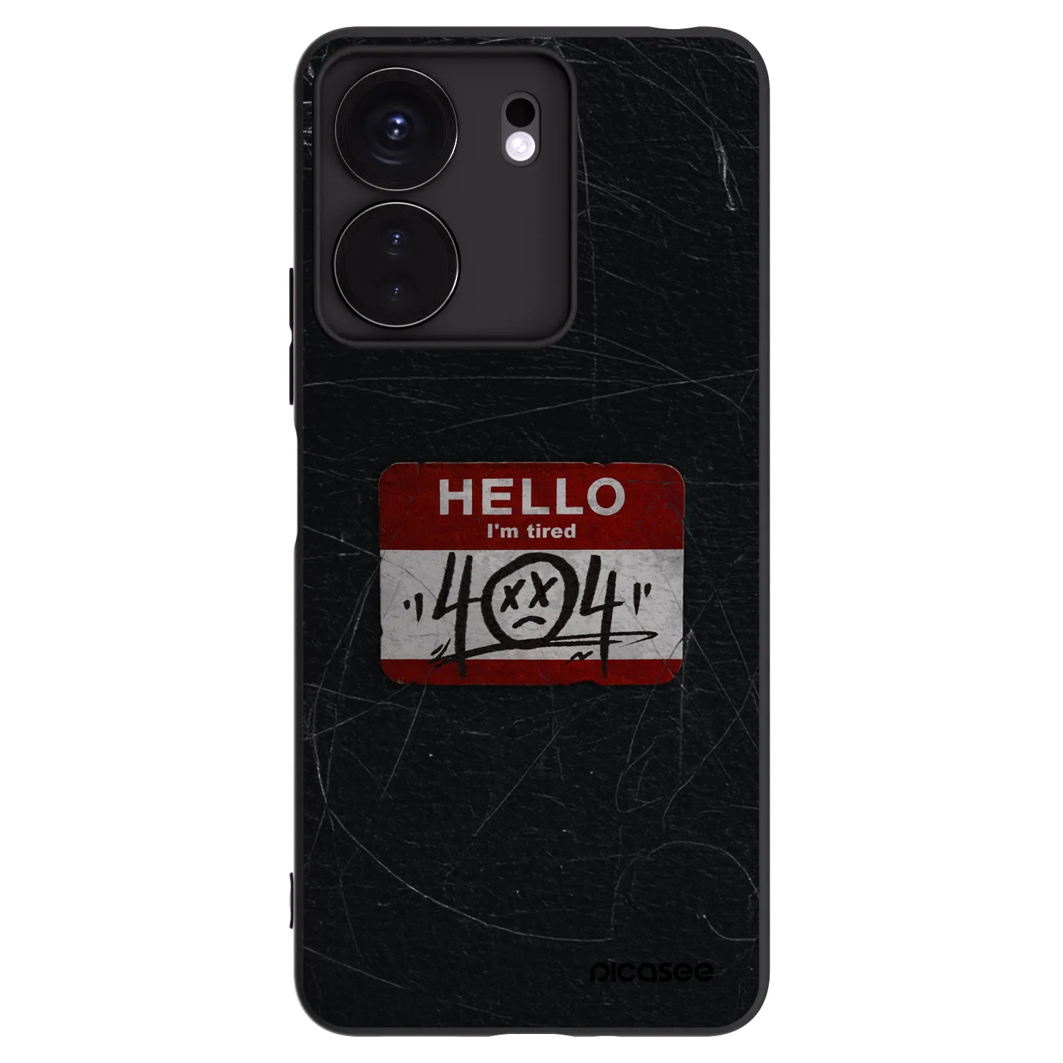 Picasee husă neagră din silicon pentru Xiaomi Redmi 13C 4G - HELLO 404