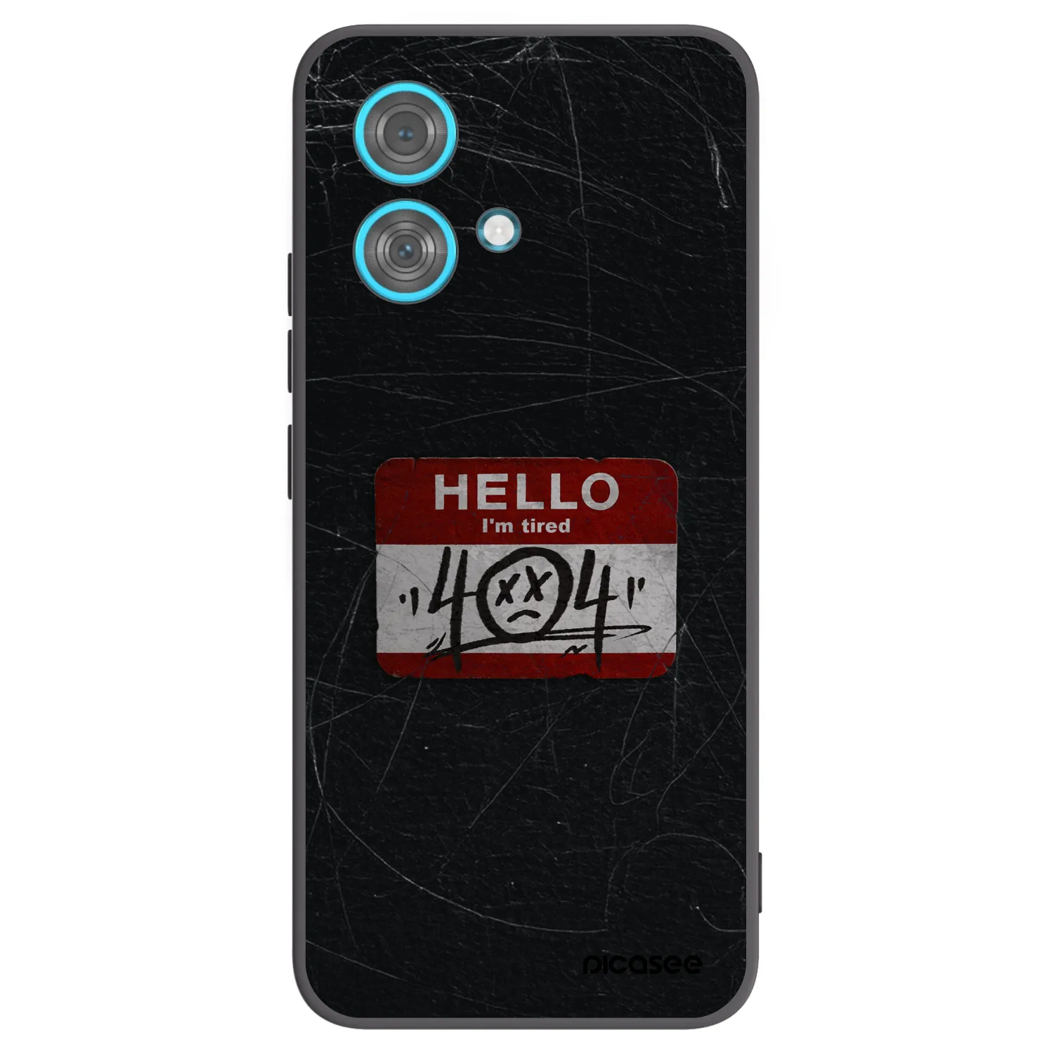 Picasee husă neagră din silicon pentru Motorola Edge 40 Neo - HELLO 404