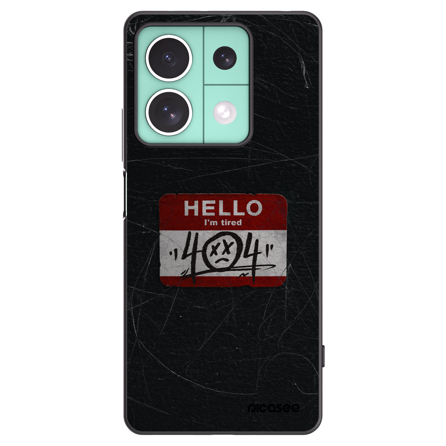 Picasee husă neagră din silicon pentru Xiaomi Redmi Note 13 5G - HELLO 404