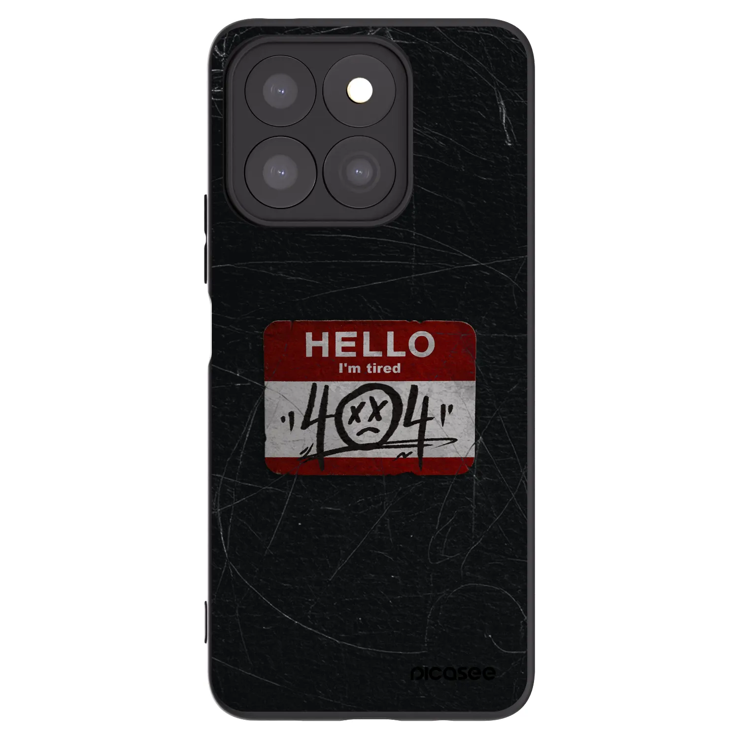 Picasee husă neagră din silicon pentru Honor X8b - HELLO 404