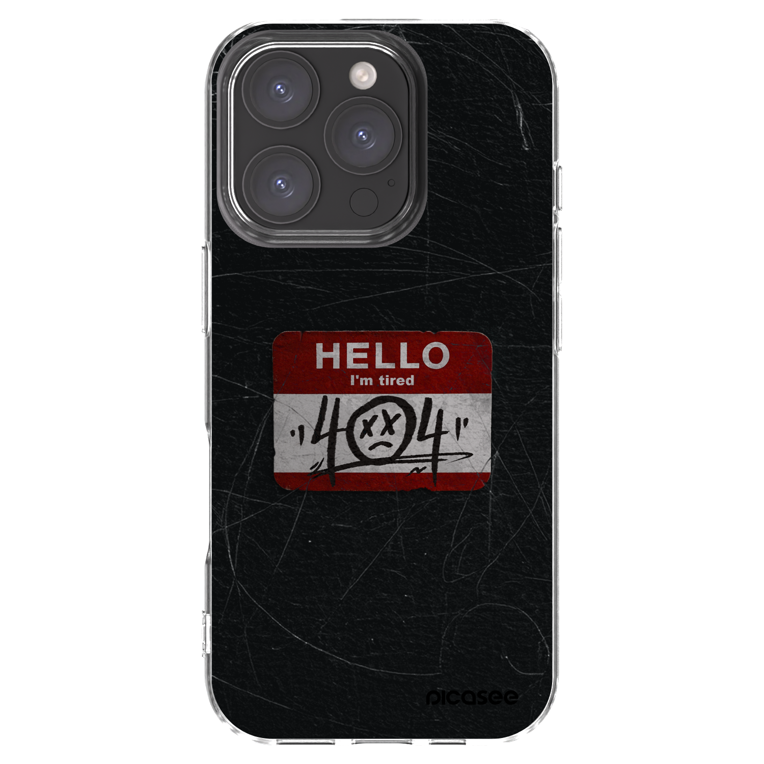 Picasee husă transparentă din silicon pentru Apple iPhone 16 Pro - HELLO 404