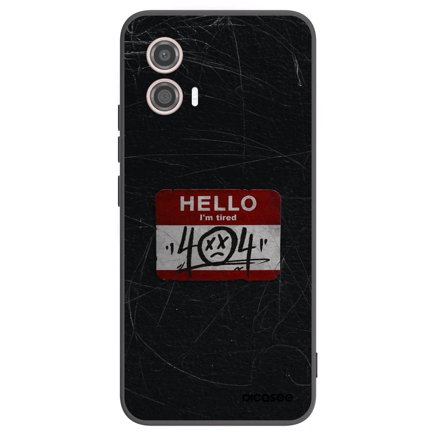 Picasee husă neagră din silicon pentru Motorola Moto G53 5G - HELLO 404