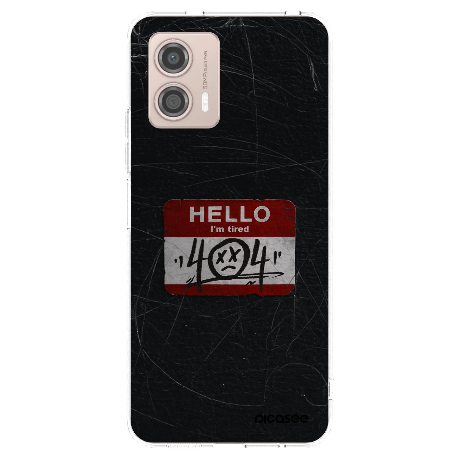Picasee husă transparentă din silicon pentru Motorola Moto G53 5G - HELLO 404