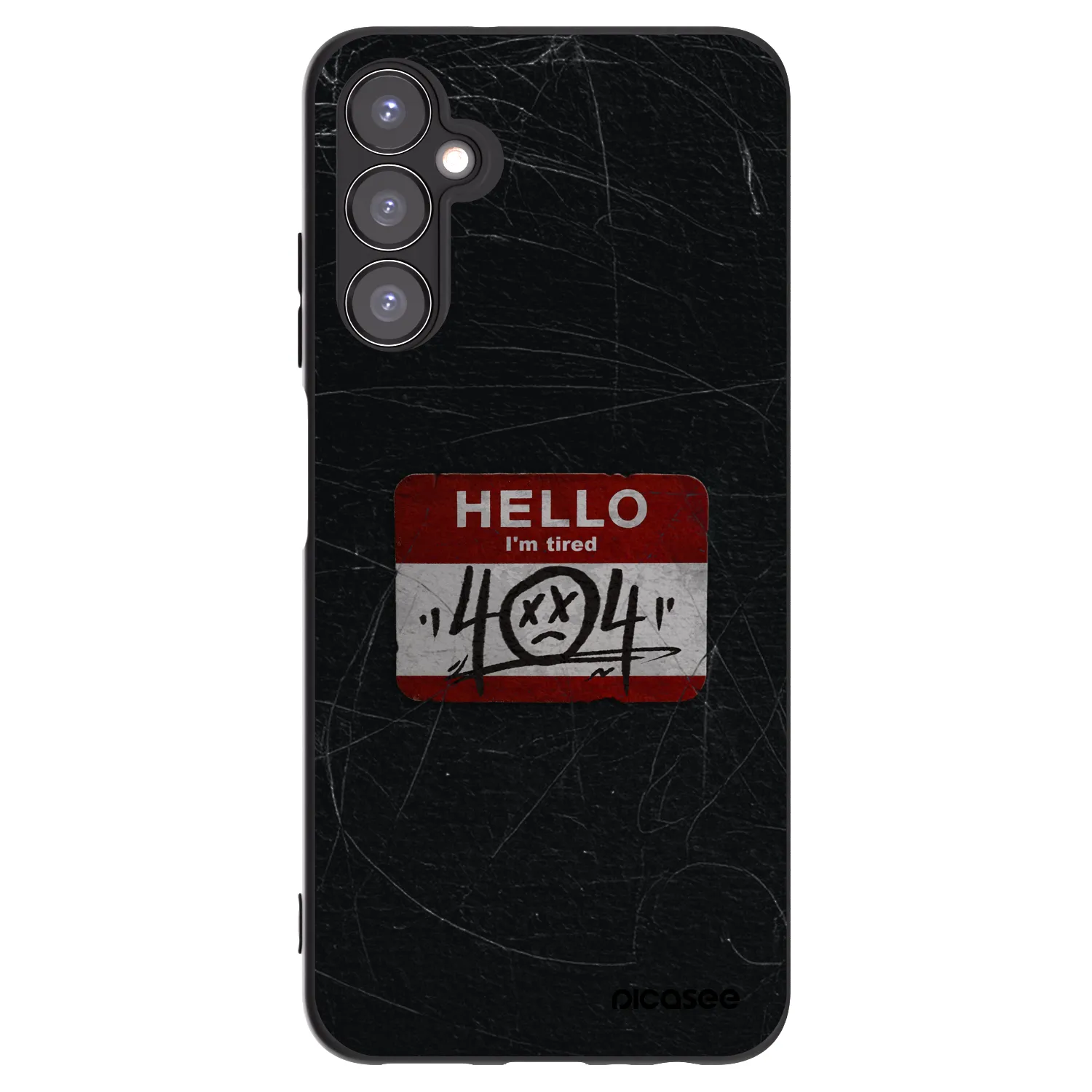 Picasee husă neagră din silicon pentru Samsung Galaxy A05s A057G - HELLO 404