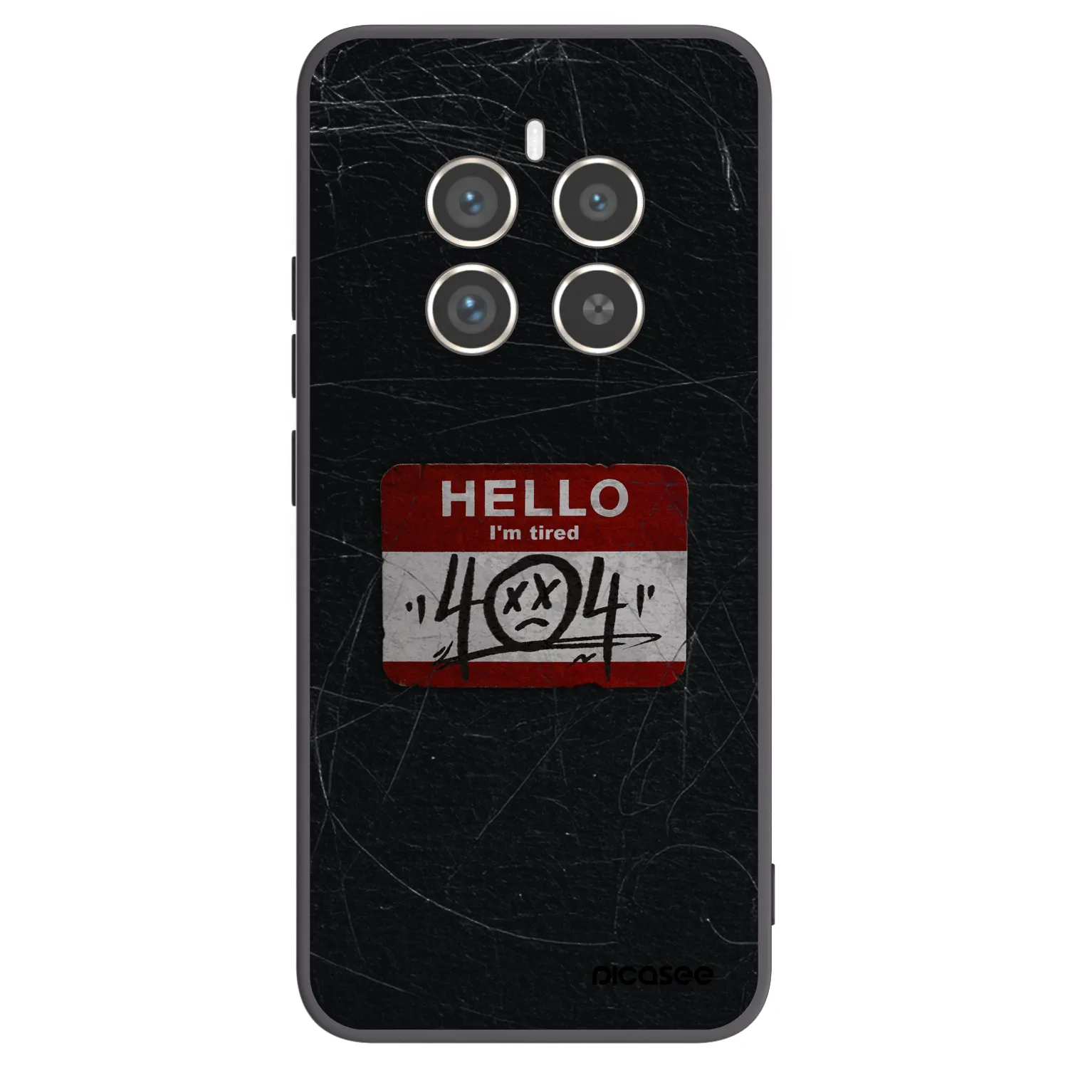 Picasee husă neagră din silicon pentru Realme 12 Pro 5G - HELLO 404