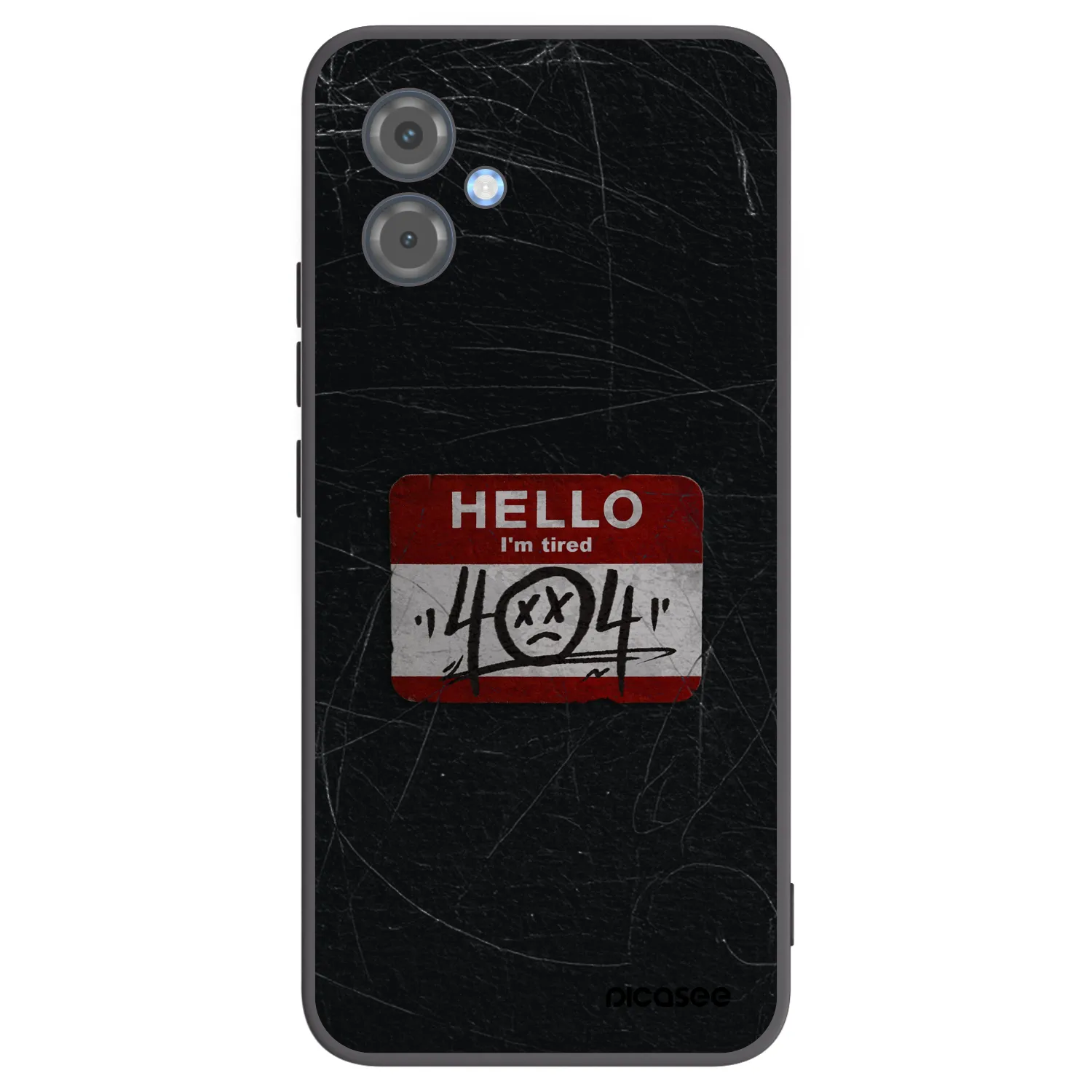 Picasee husă neagră din silicon pentru Motorola Moto G14 - HELLO 404