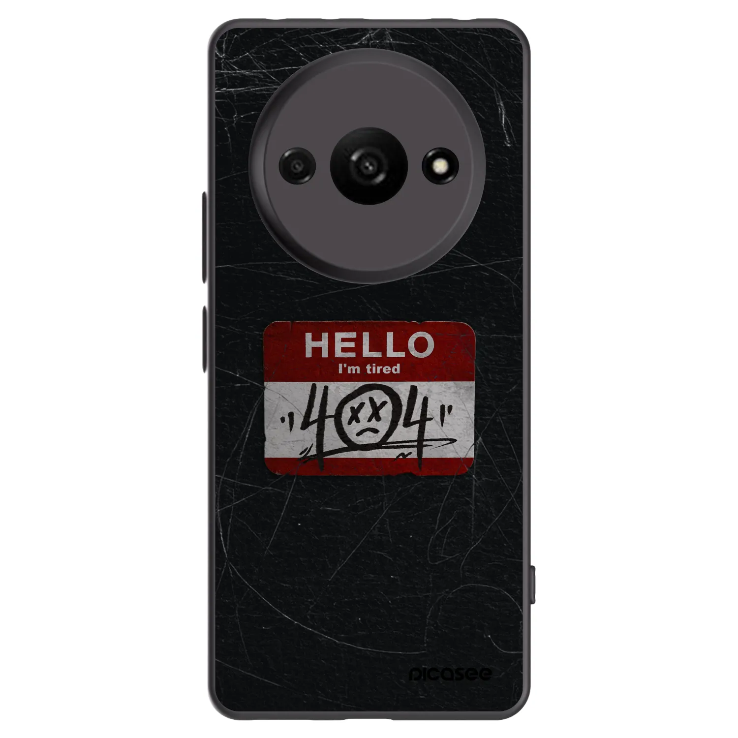 Picasee husă neagră din silicon pentru Xiaomi Redmi A3 - HELLO 404