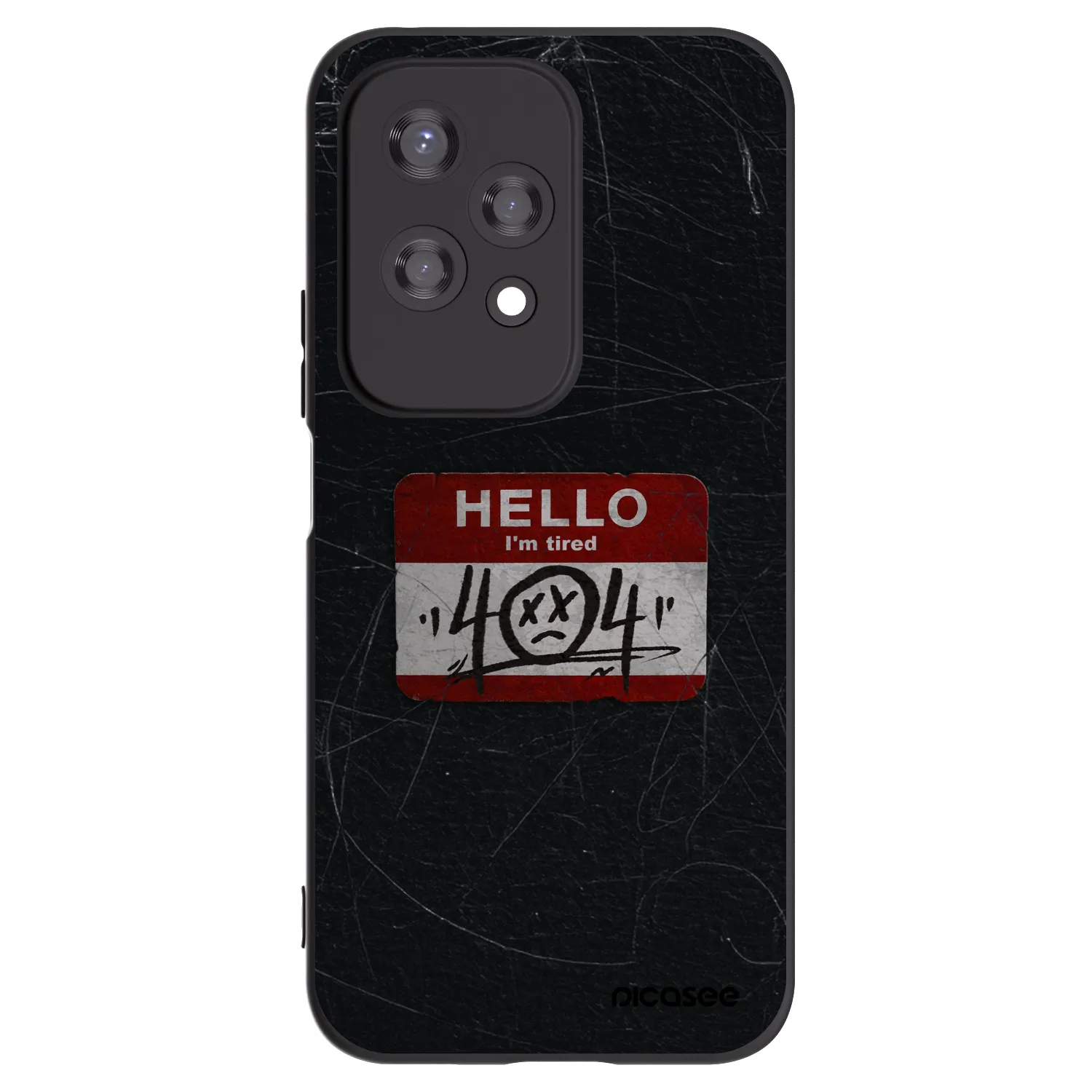 Picasee husă neagră din silicon pentru Honor 200 Lite - HELLO 404
