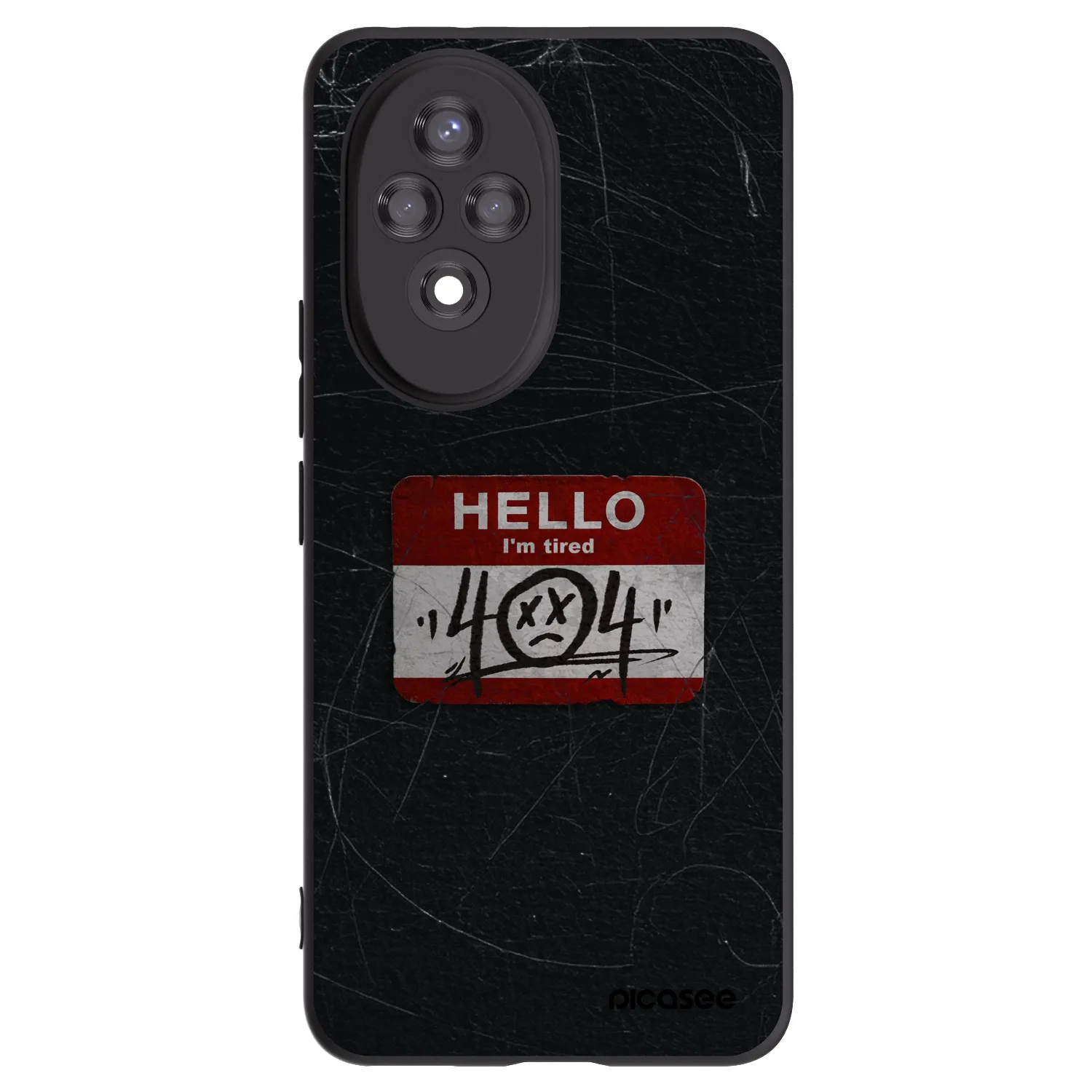 Picasee husă neagră din silicon pentru Honor 200 5G - HELLO 404