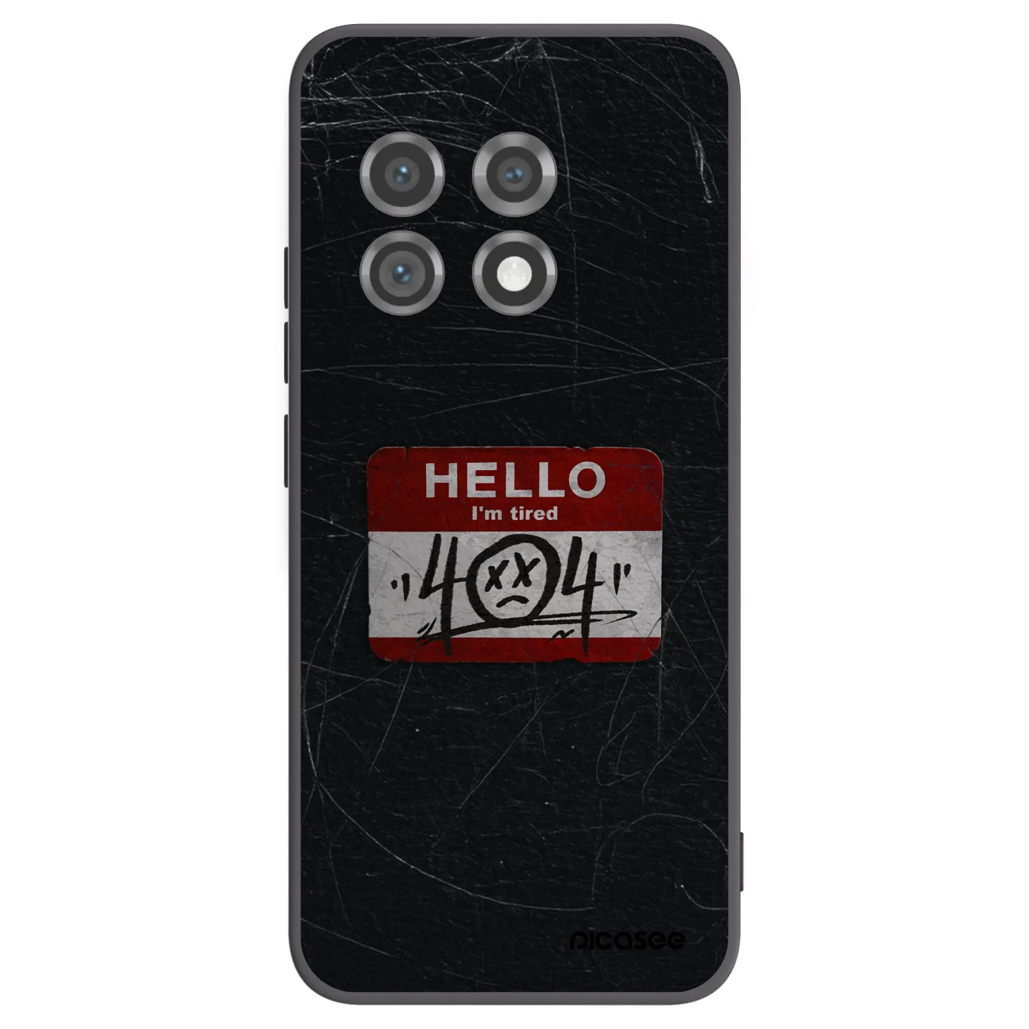 Picasee husă neagră din silicon pentru OnePlus 11 5G - HELLO 404