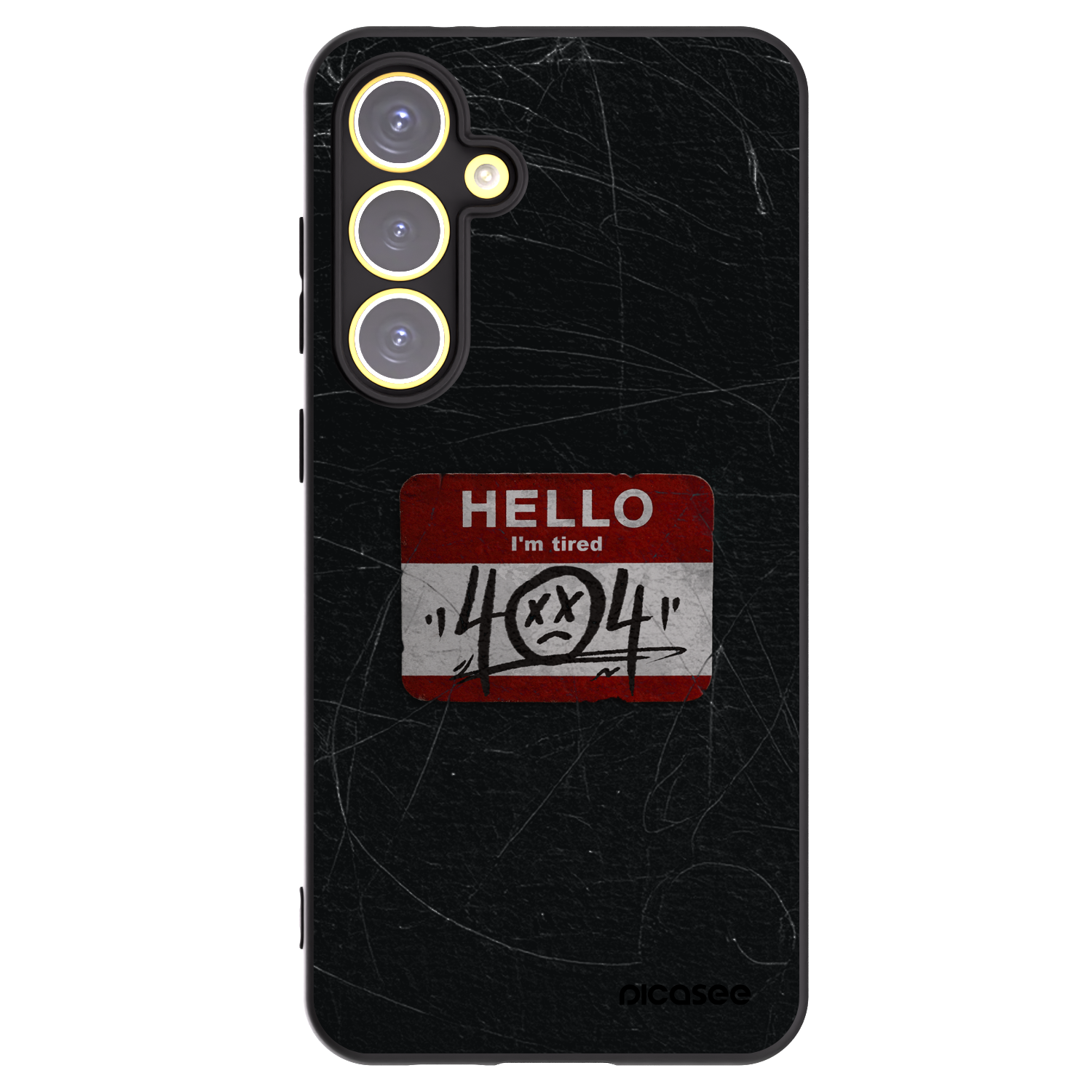 Picasee husă neagră din silicon pentru Samsung Galaxy S24 FE S721B - HELLO 404