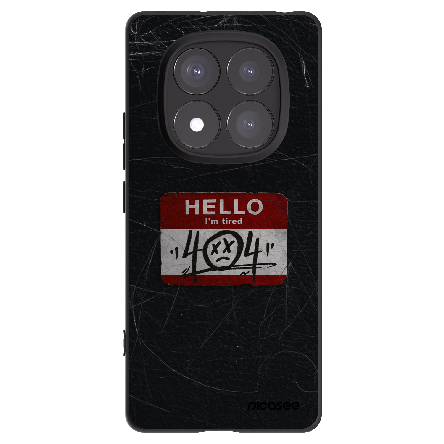 Picasee husă neagră din silicon pentru Xiaomi Redmi Note 14 Pro 5G - HELLO 404