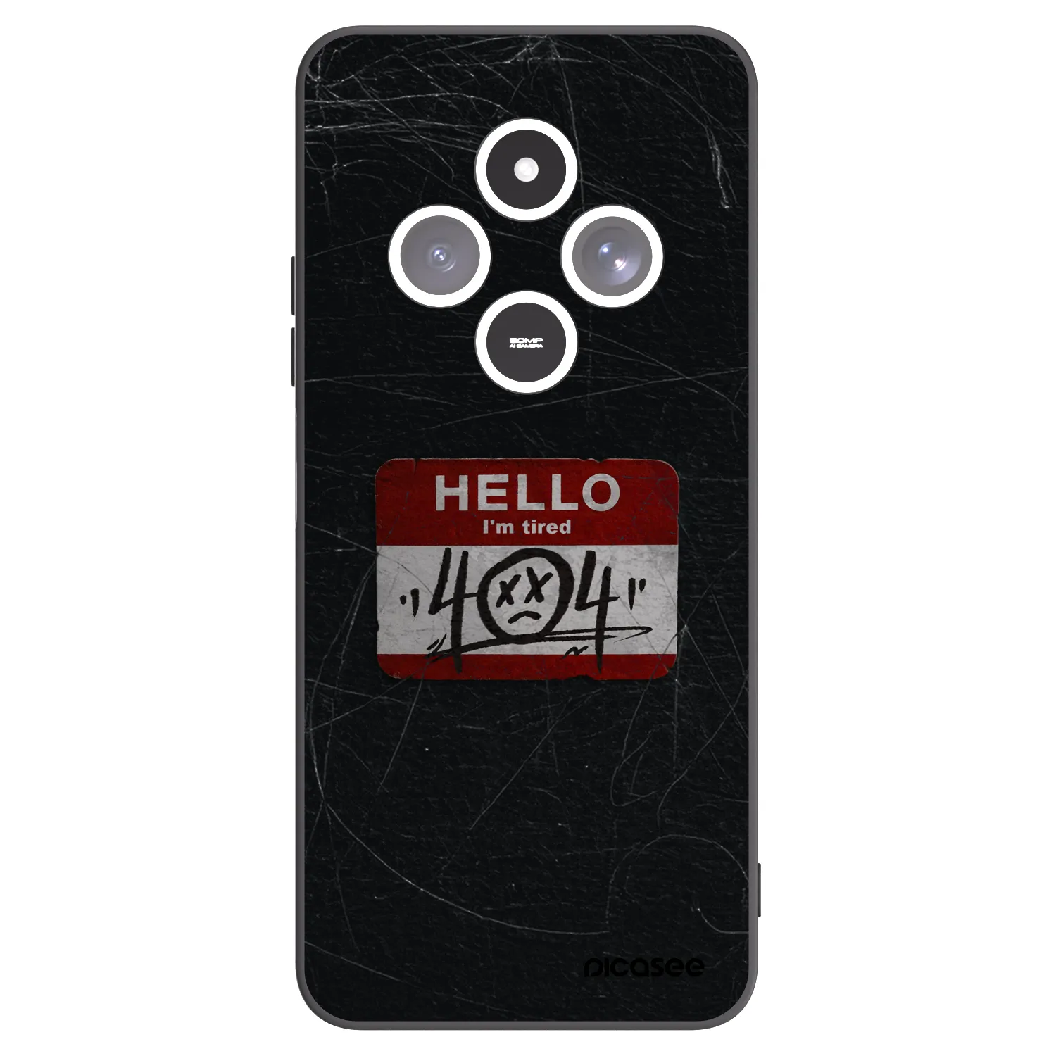 Picasee husă neagră din silicon pentru Xiaomi Redmi 14C - HELLO 404