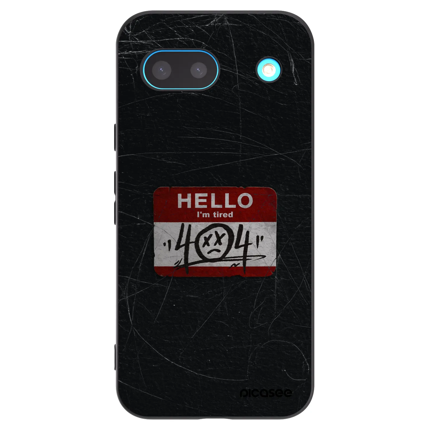 Picasee husă neagră din silicon pentru Google Pixel 8a - HELLO 404