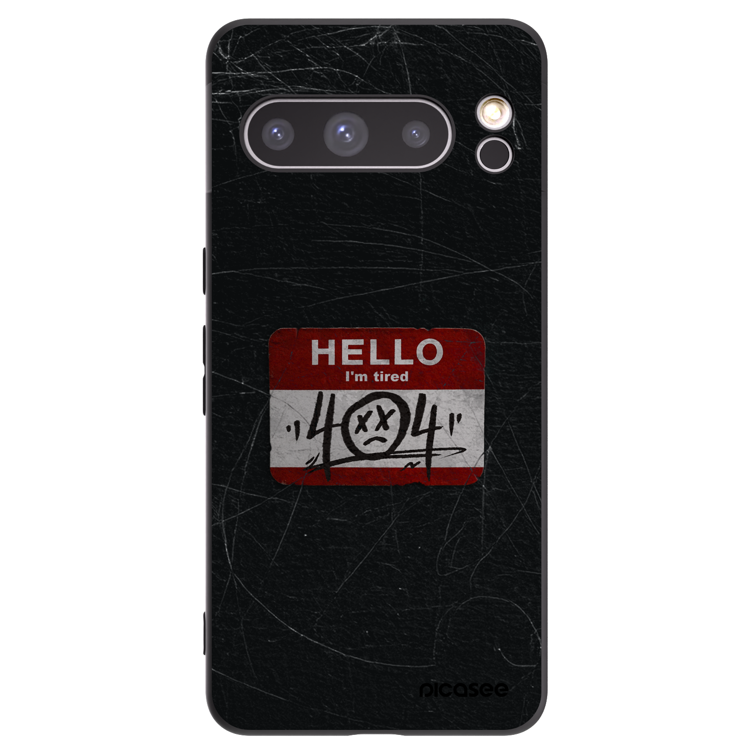 Picasee husă neagră din silicon pentru Google Pixel 8 Pro - HELLO 404