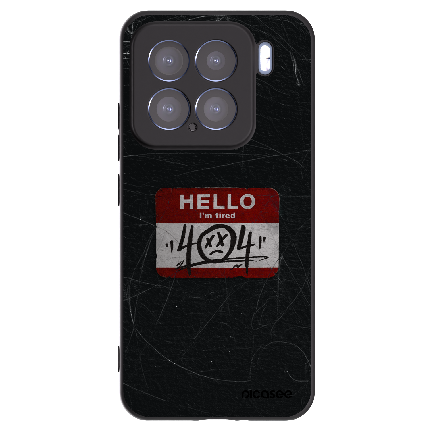 Picasee husă neagră din silicon pentru Xiaomi 15 - HELLO 404