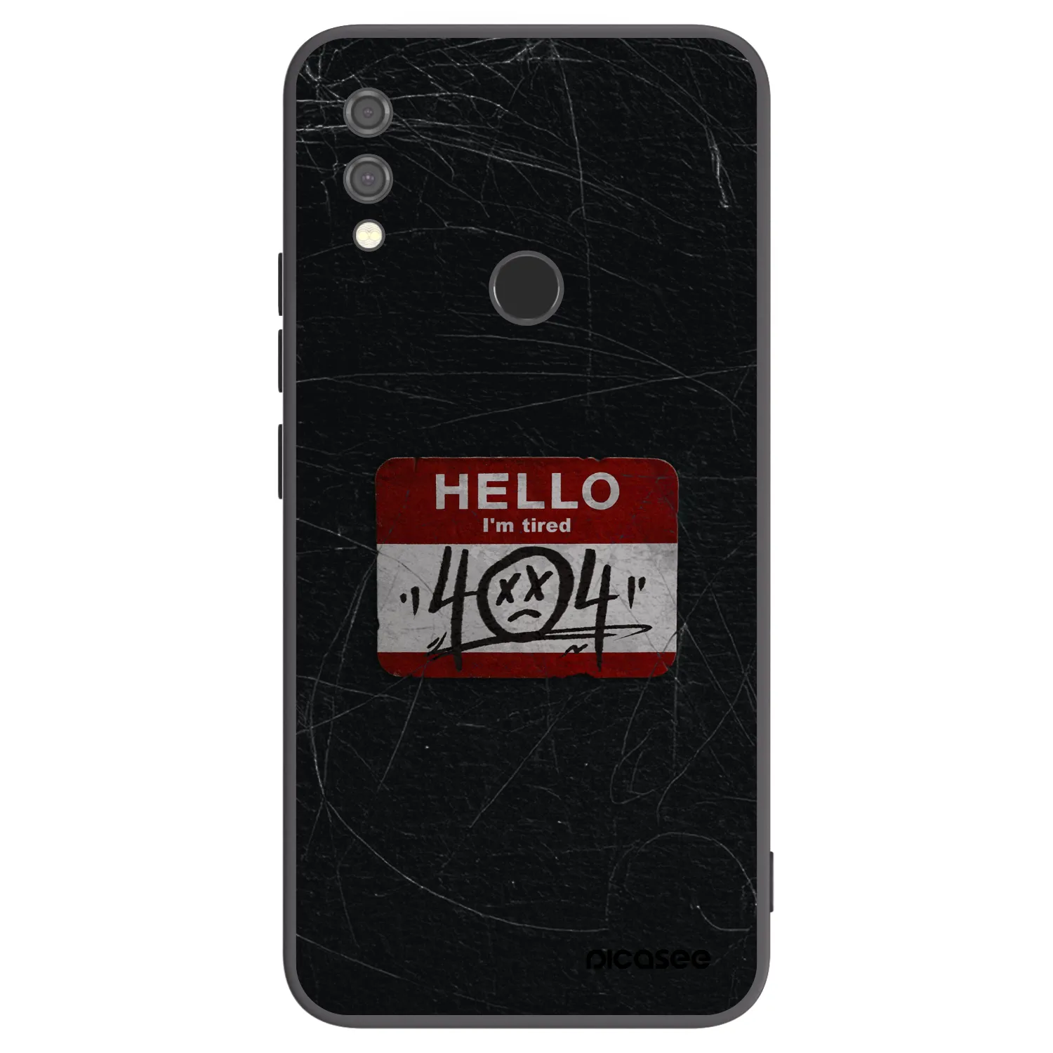 Picasee husă neagră din silicon pentru Xiaomi Redmi Note 7 - HELLO 404