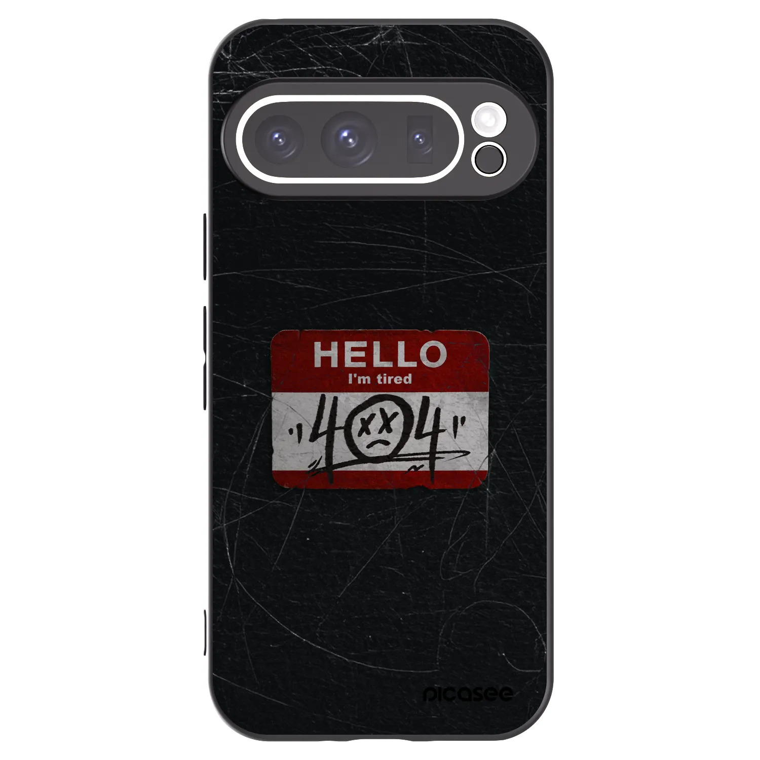 Picasee husă neagră din silicon pentru Google Pixel 9 Pro - HELLO 404
