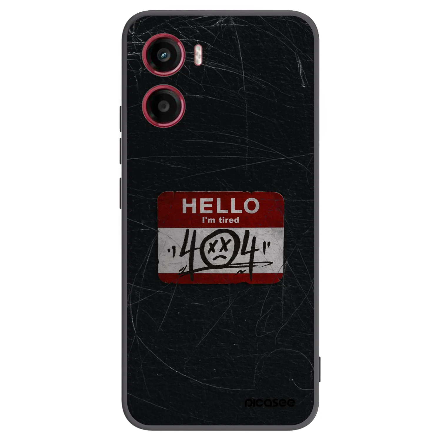 Picasee husă neagră din silicon pentru Motorola Moto G05 - HELLO 404