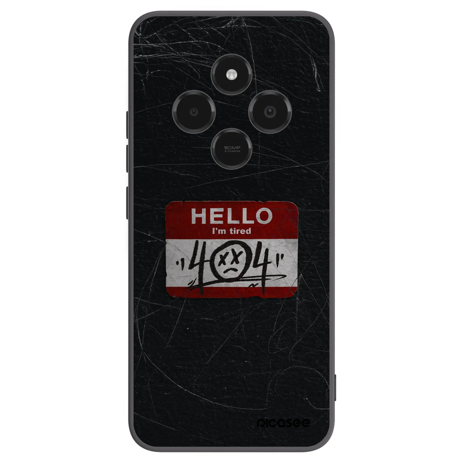 Picasee husă neagră din silicon pentru Xiaomi Poco C75 - HELLO 404