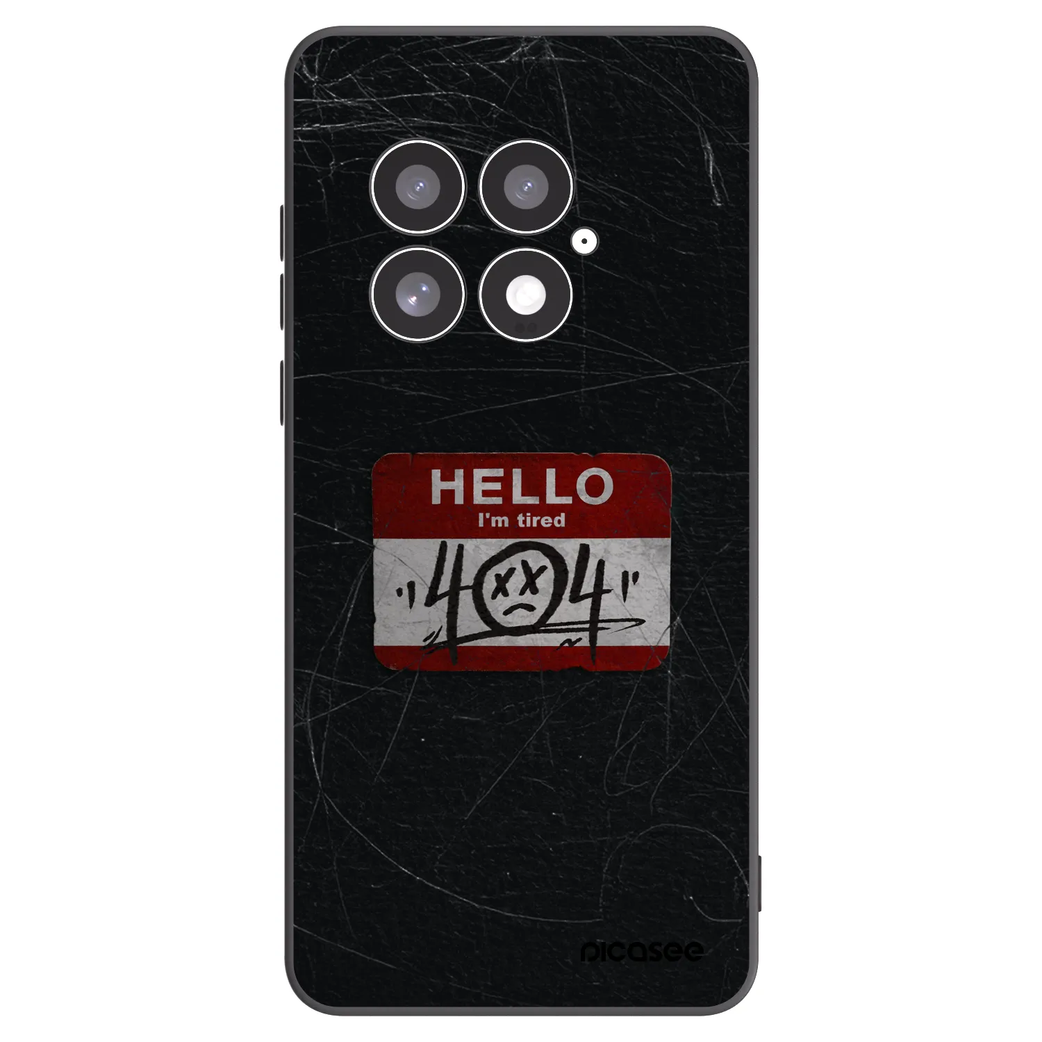 Picasee husă neagră din silicon pentru OnePlus 13 5G - HELLO 404