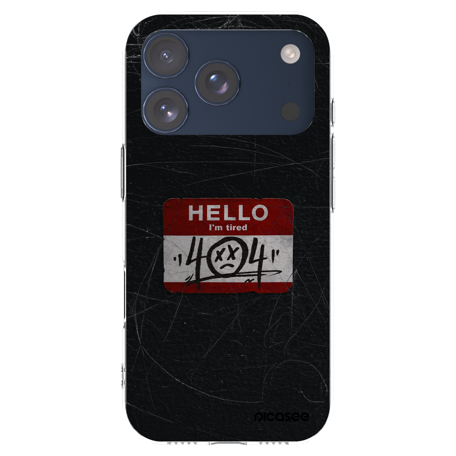 Picasee husă transparentă din silicon pentru Apple iPhone 17 Pro - HELLO 404