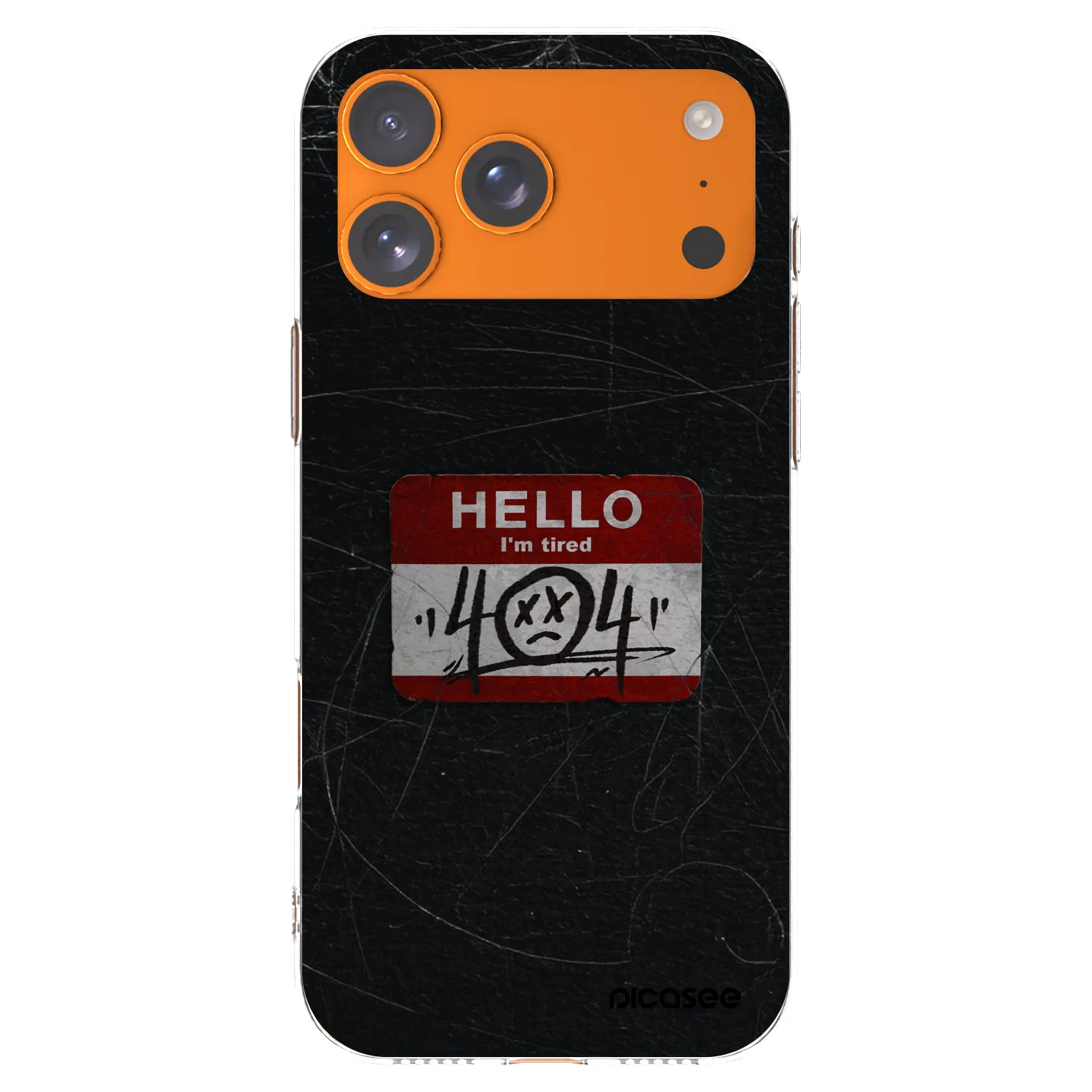 Picasee husă transparentă din silicon pentru Apple iPhone 17 Pro Max - HELLO 404