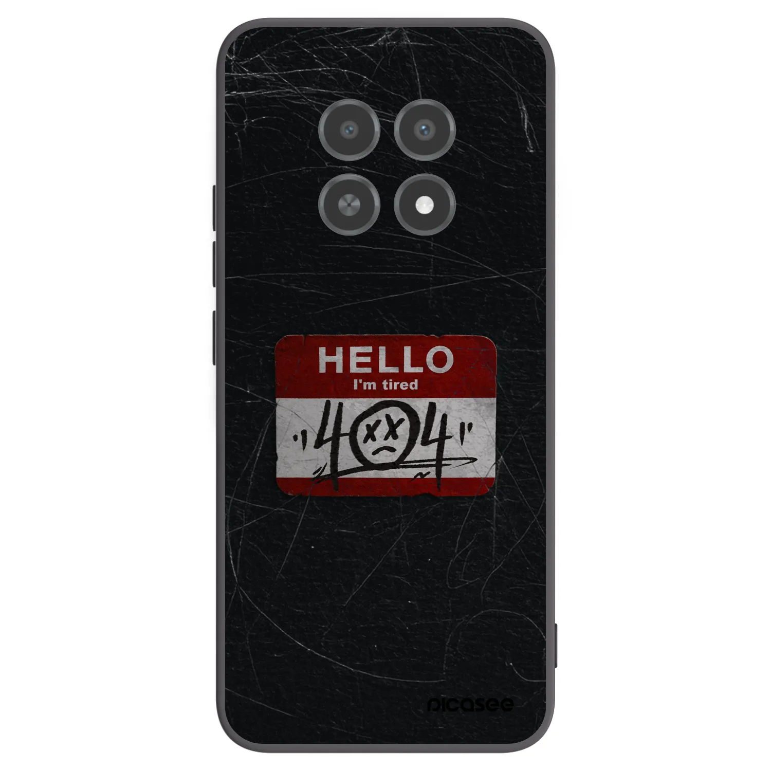 Picasee husă neagră din silicon pentru Realme 12X - HELLO 404