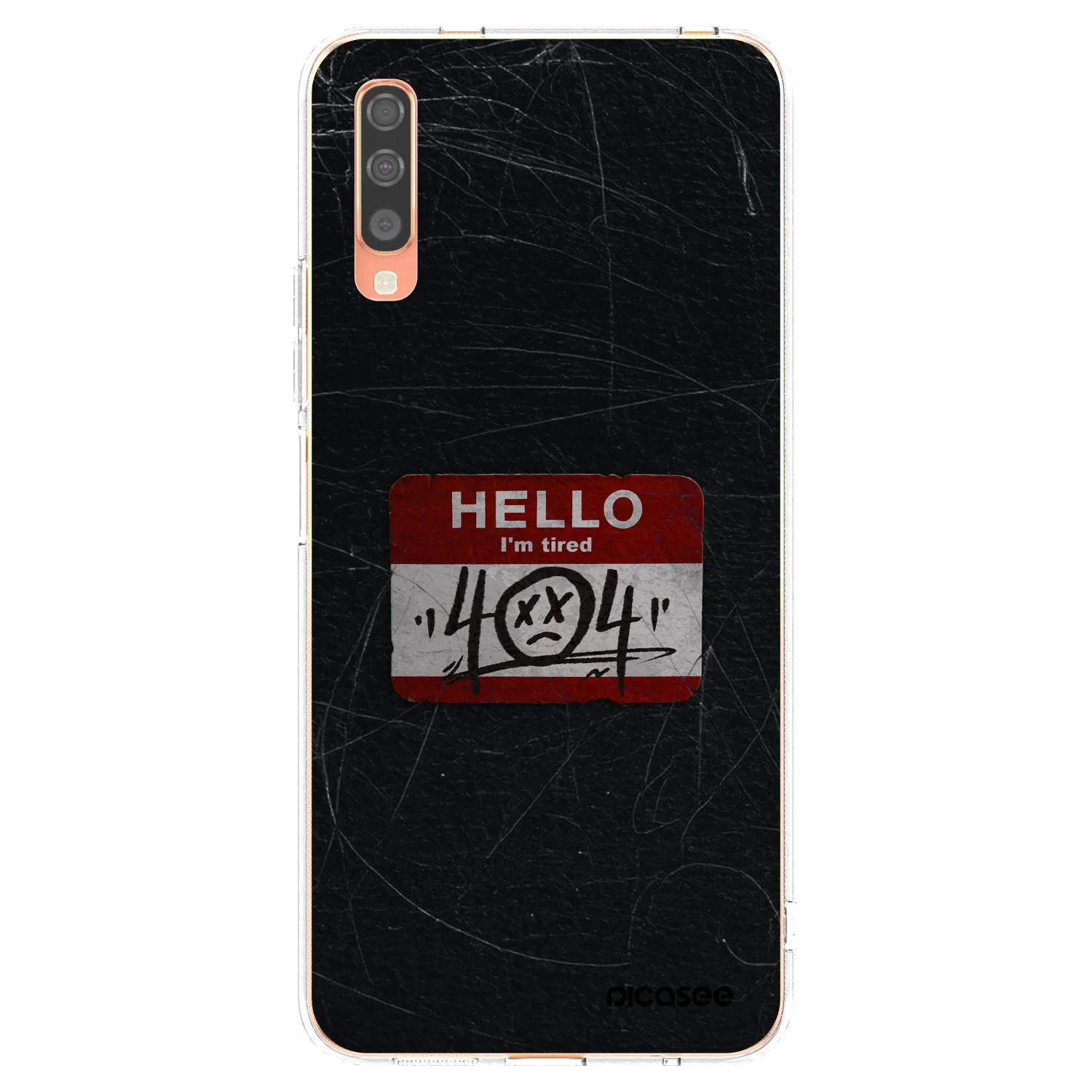 Picasee husă transparentă din silicon pentru Samsung Galaxy A70 A705F - HELLO 404