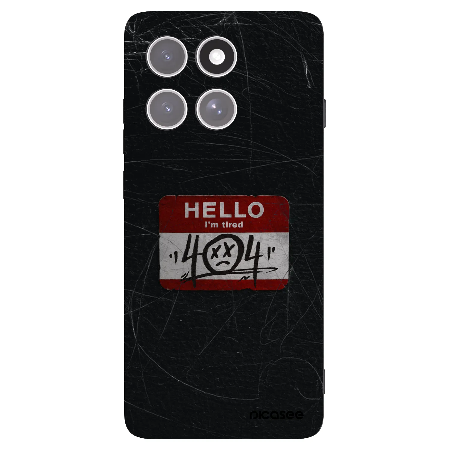 Picasee husă neagră din silicon pentru Motorola Edge 60 Pro - HELLO 404