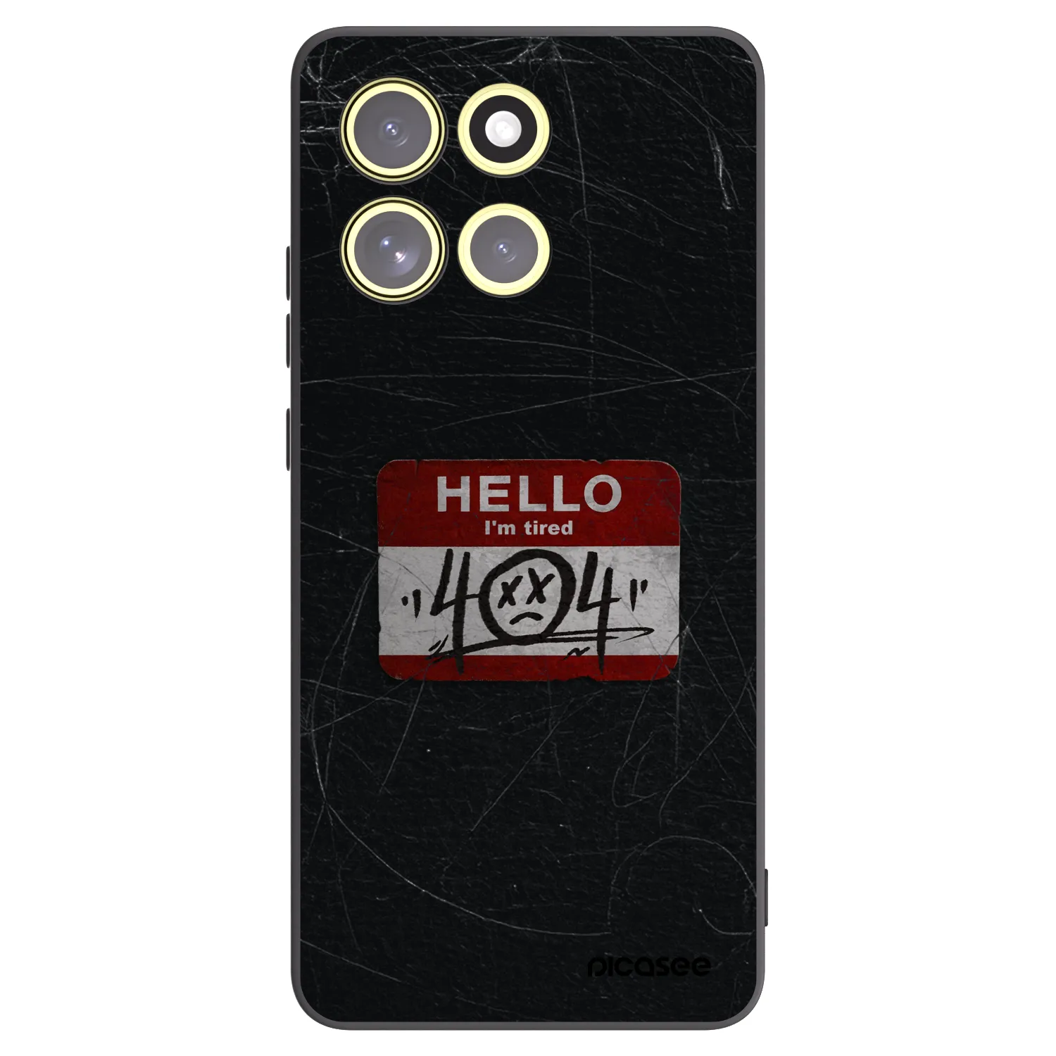 Picasee husă neagră din silicon pentru Motorola Moto G86 5G - HELLO 404