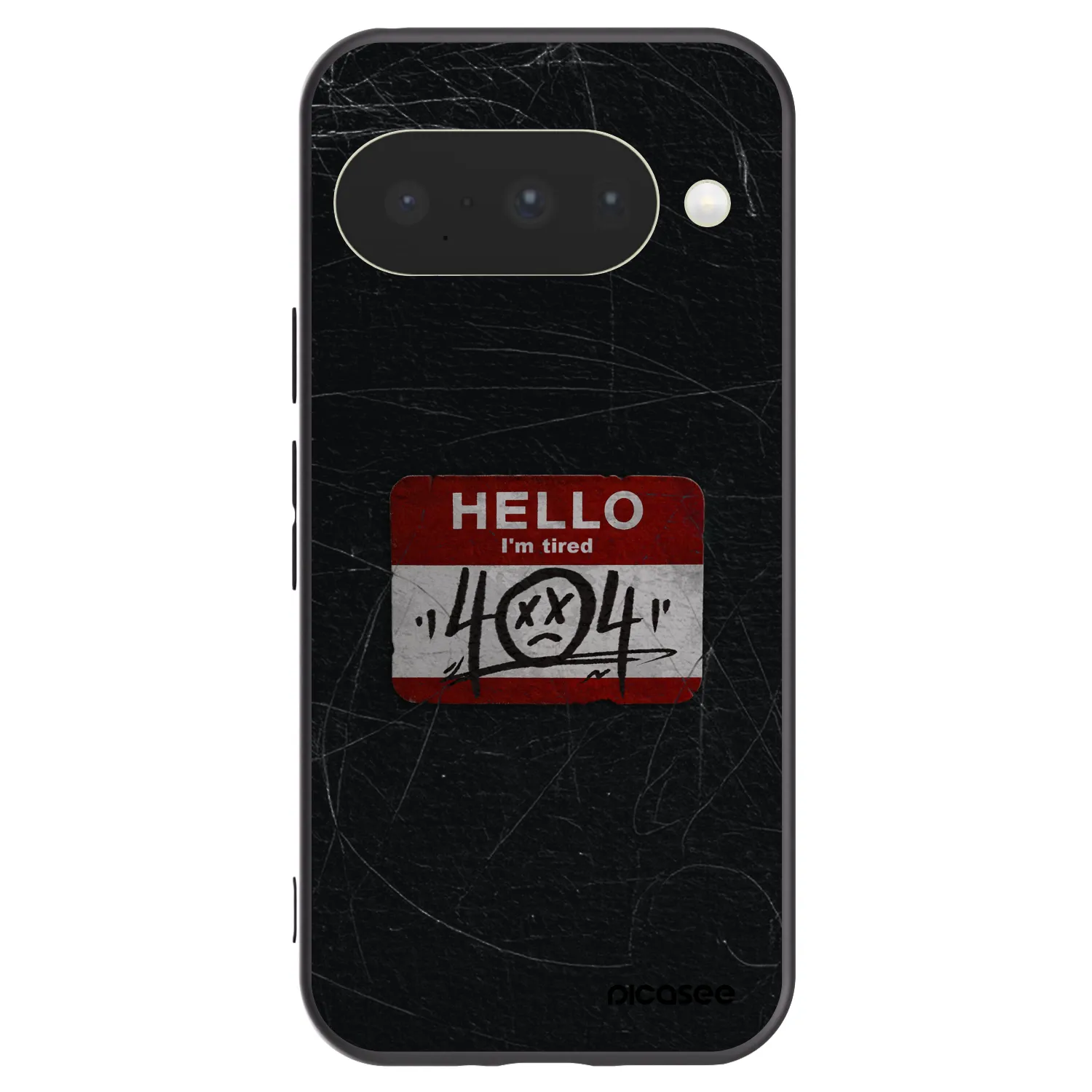 Picasee husă neagră din silicon pentru Google Pixel 10 - HELLO 404