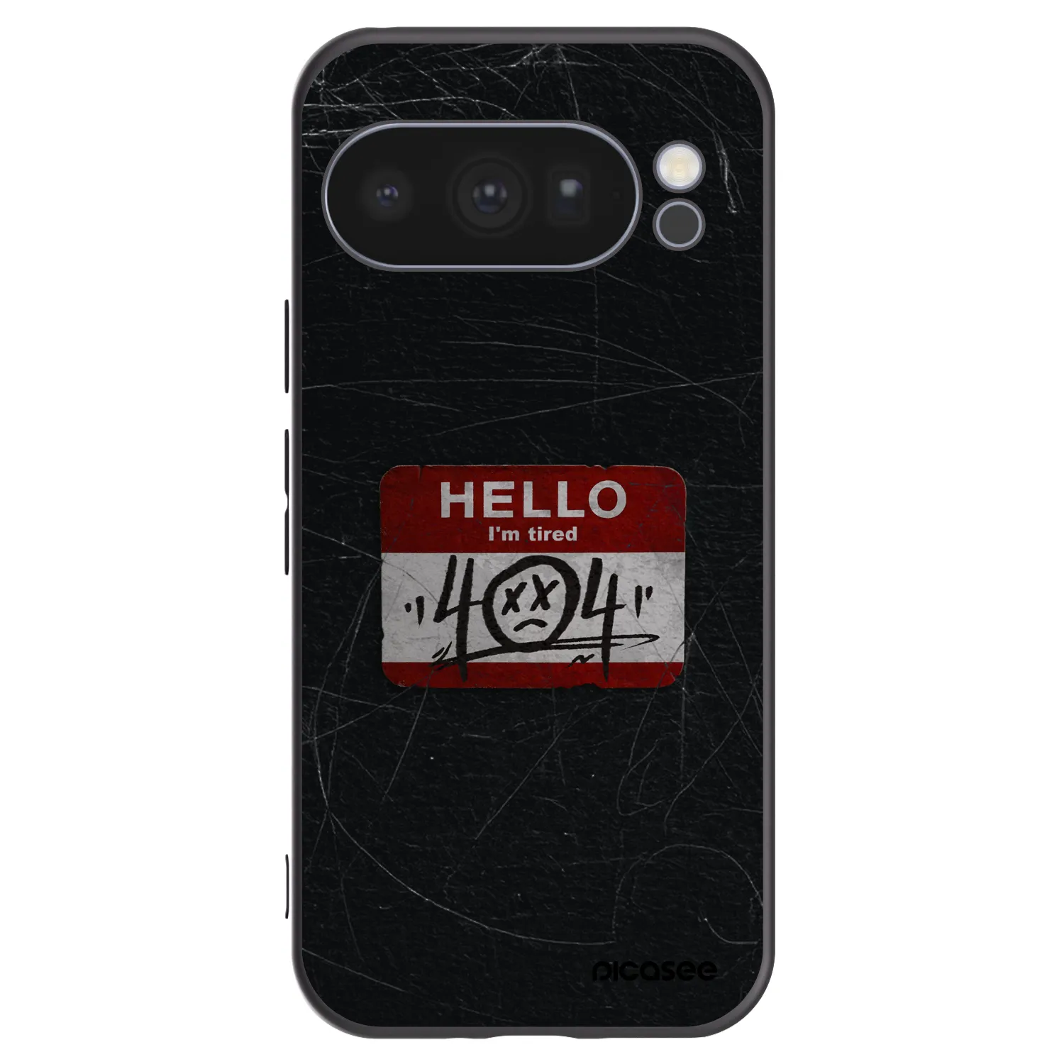 Picasee husă neagră din silicon pentru Google Pixel 10 Pro - HELLO 404
