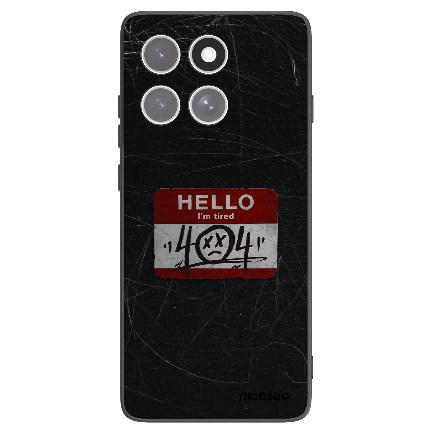Picasee husă neagră din silicon pentru Motorola Edge 60 Fusion - HELLO 404