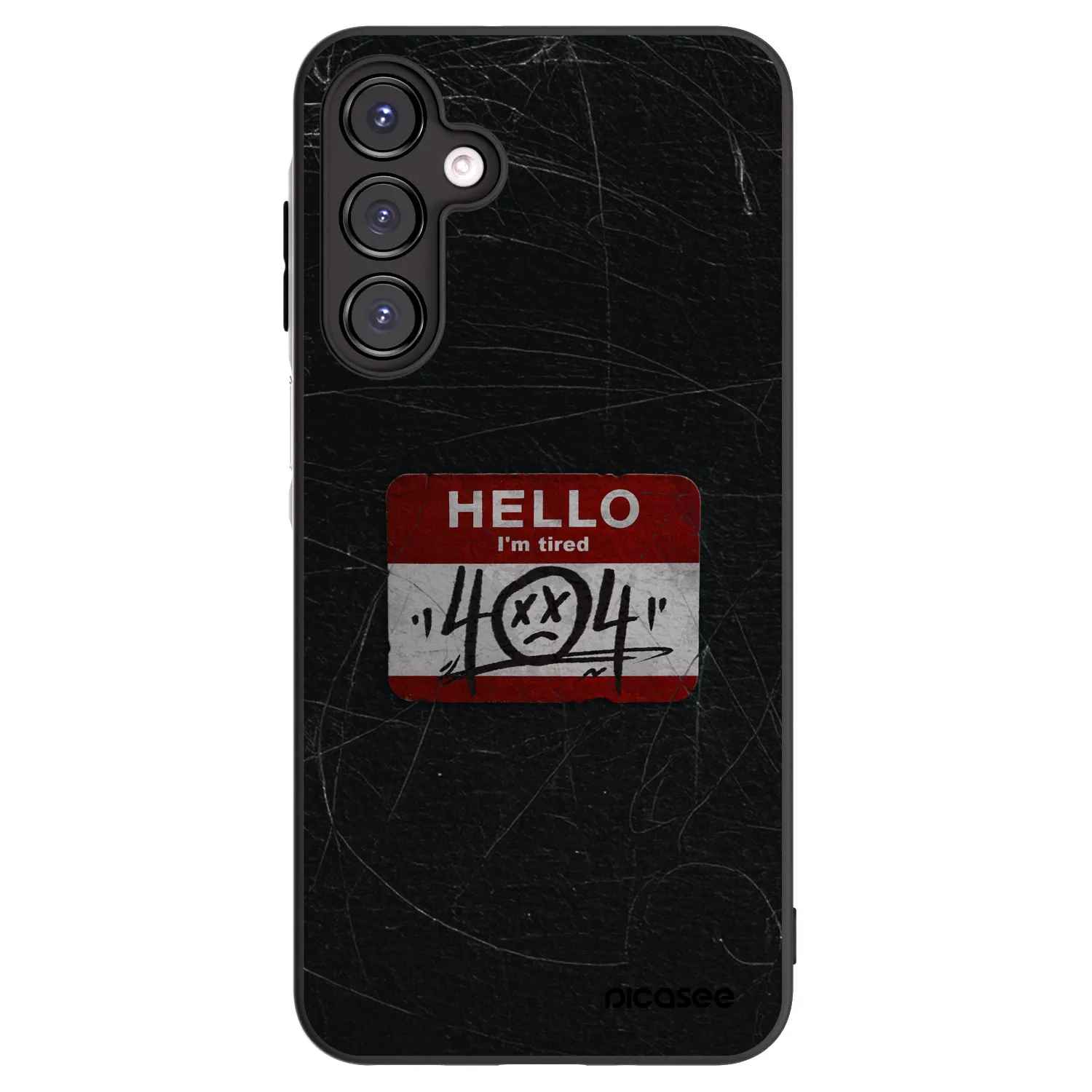 Picasee husă neagră din silicon pentru Samsung Galaxy A16 4G - HELLO 404