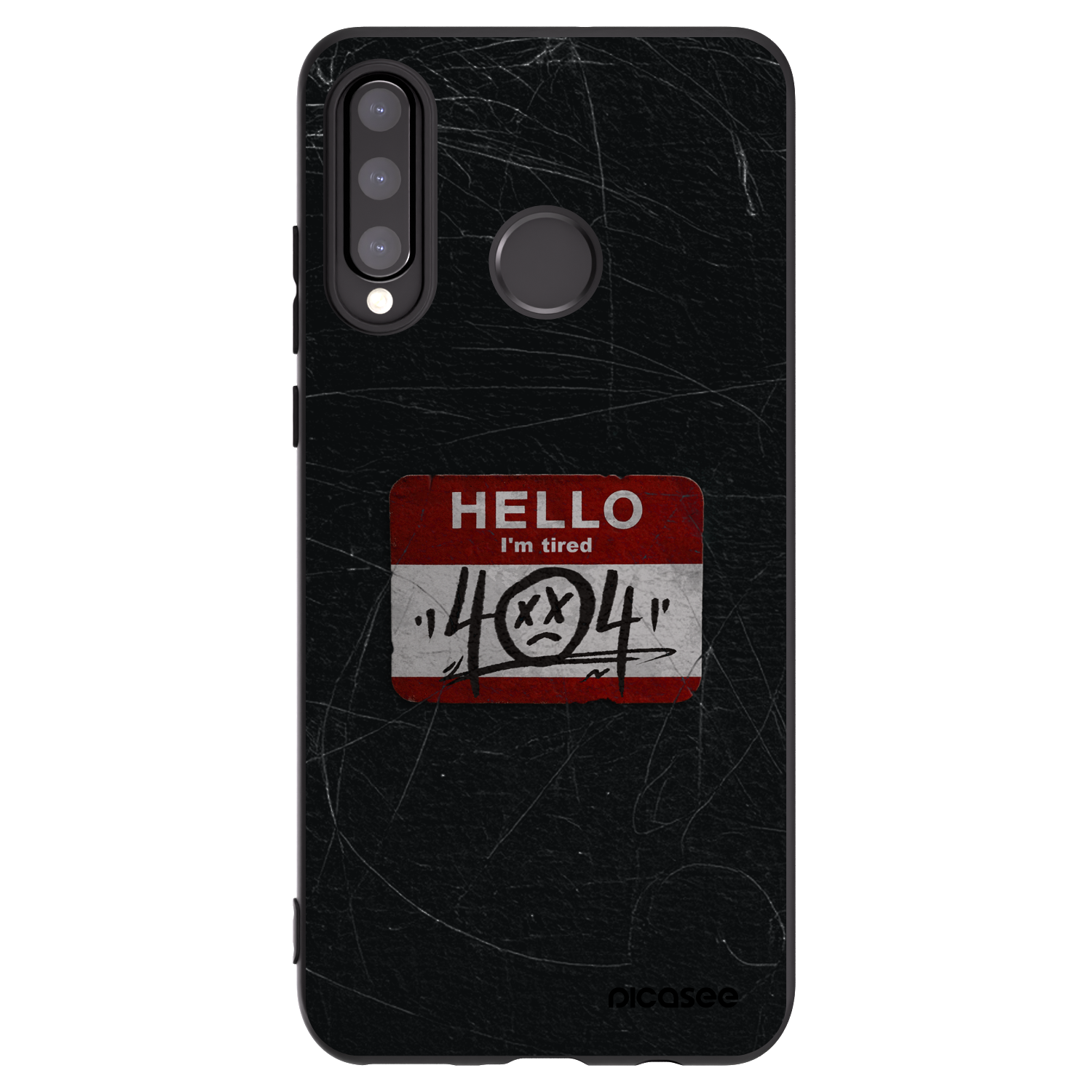 Picasee husă neagră din silicon pentru Huawei P30 Lite - HELLO 404