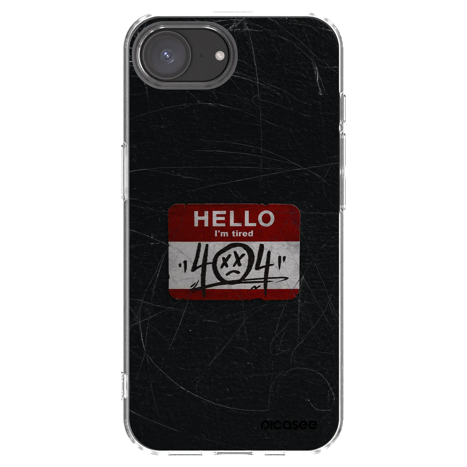 Picasee husă transparentă din silicon pentru Apple iPhone 17e - HELLO 404