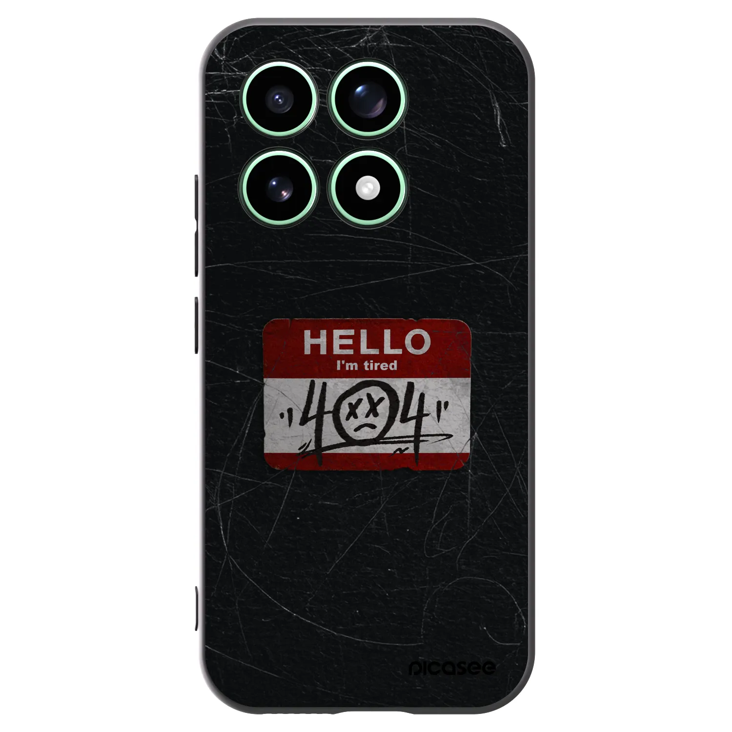 Picasee husă neagră din silicon pentru Xiaomi 17 - HELLO 404