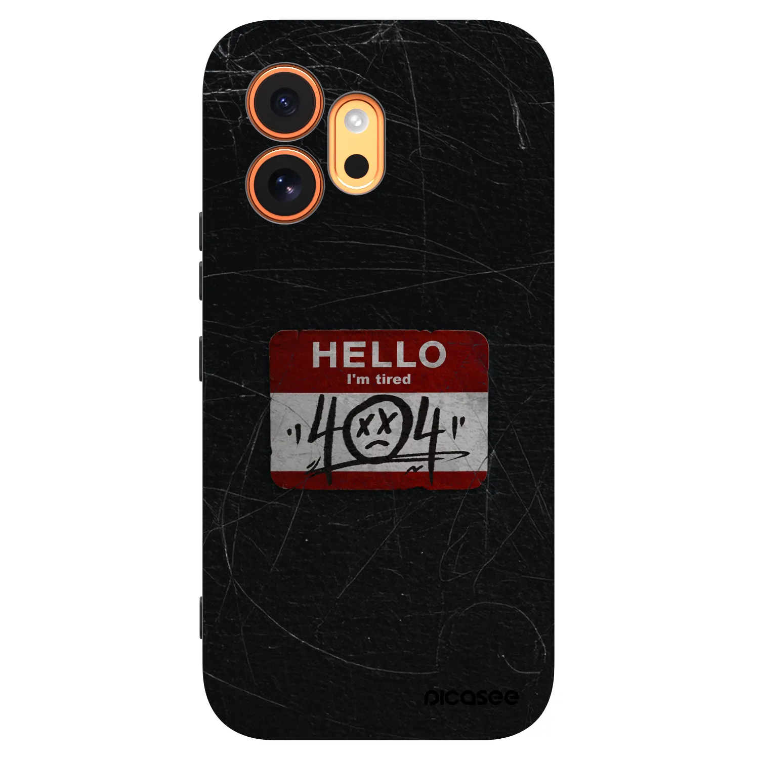 Picasee husă neagră din silicon pentru Honor 600 - HELLO 404