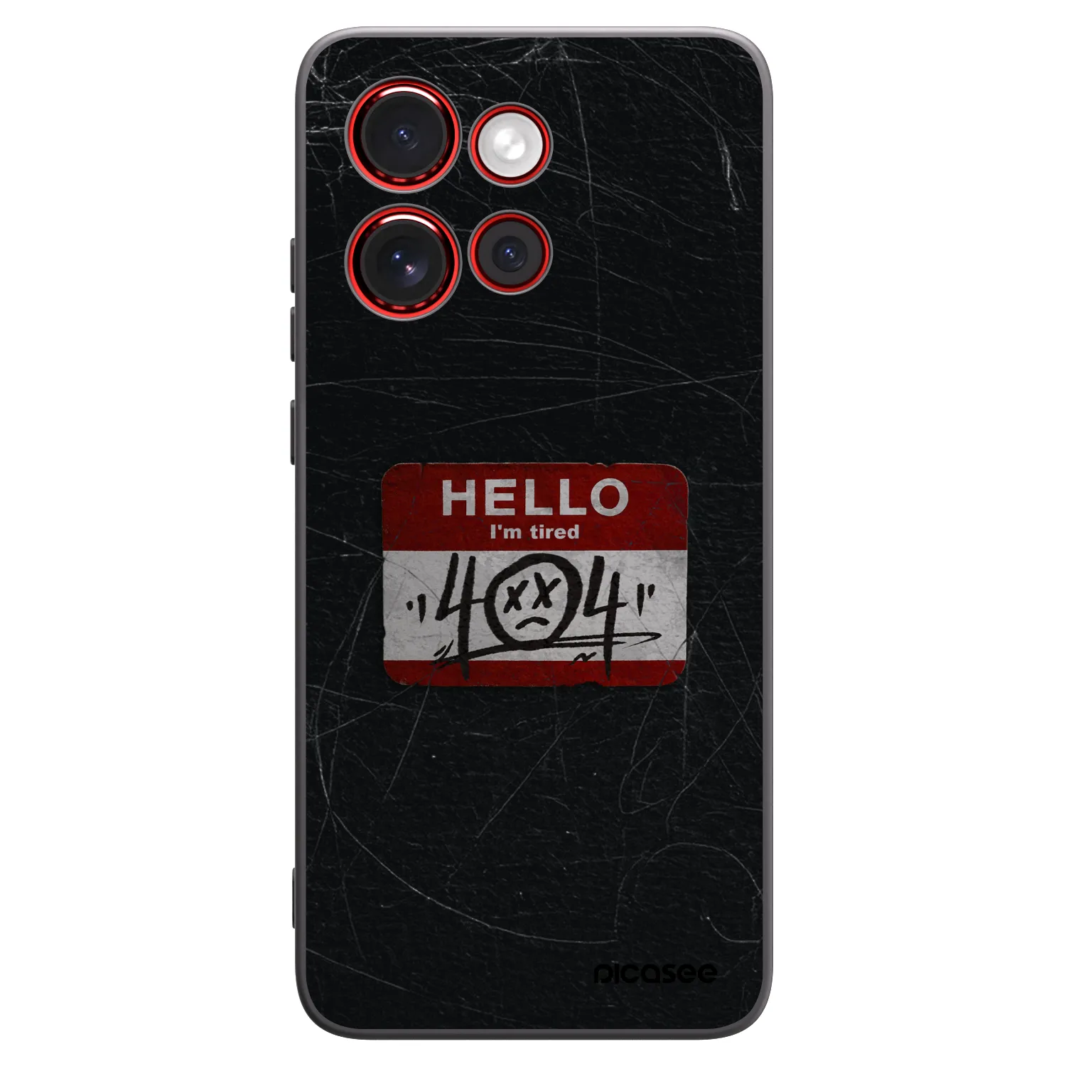 Picasee husă neagră din silicon pentru Motorola Edge 60 Neo 5G - HELLO 404