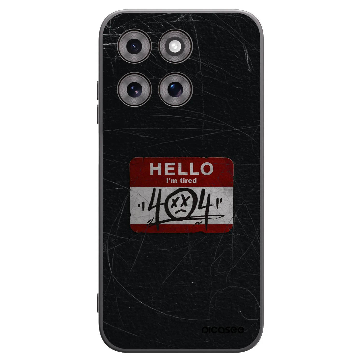 Picasee husă neagră din silicon pentru Motorola Moto G77 - HELLO 404