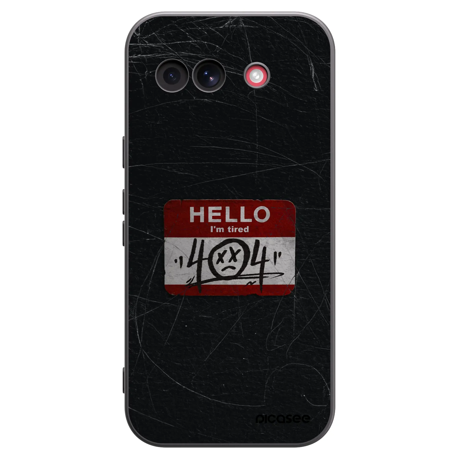 Picasee husă neagră din silicon pentru Google Pixel 10a - HELLO 404