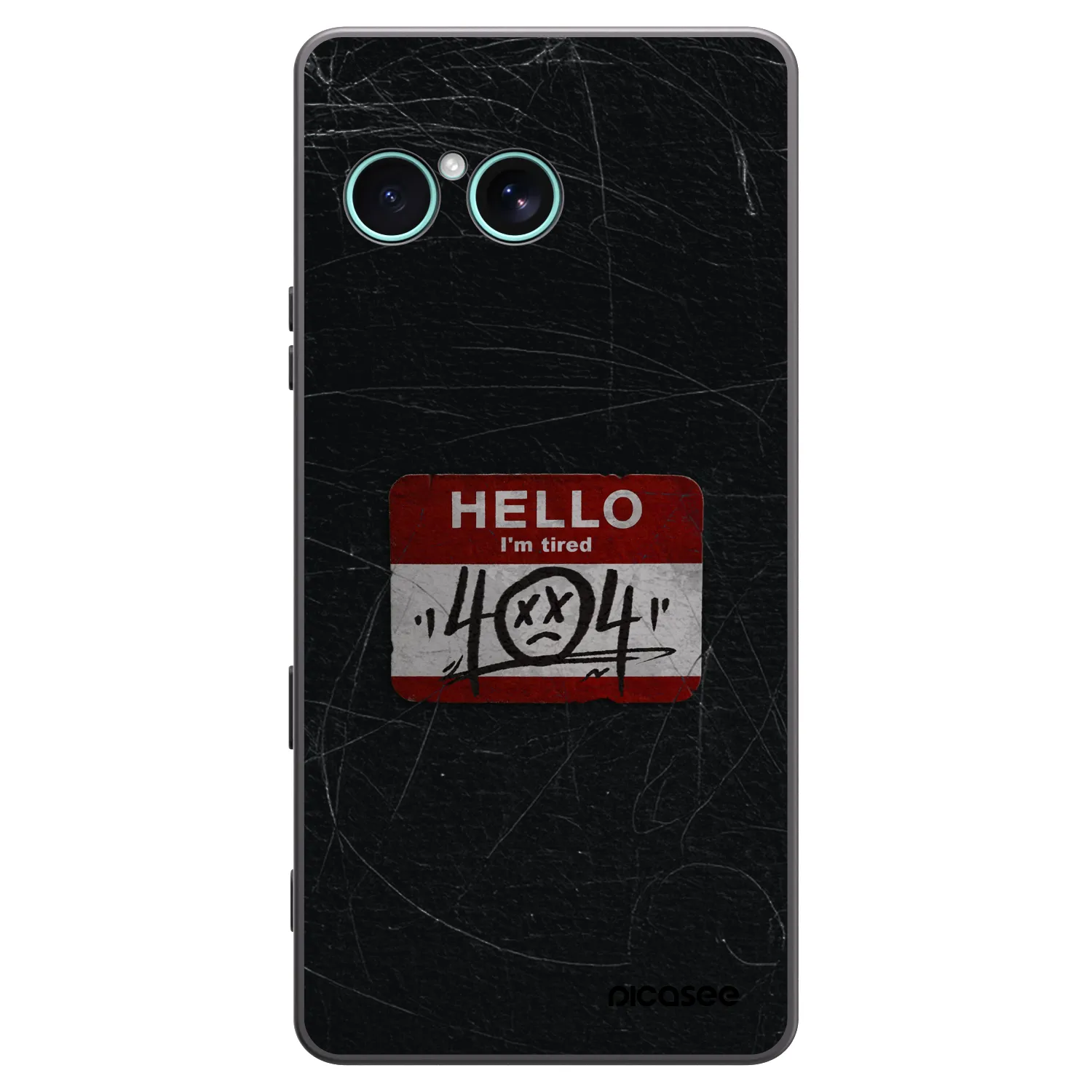 Picasee husă neagră din silicon pentru Sony Xperia 10 VII - HELLO 404