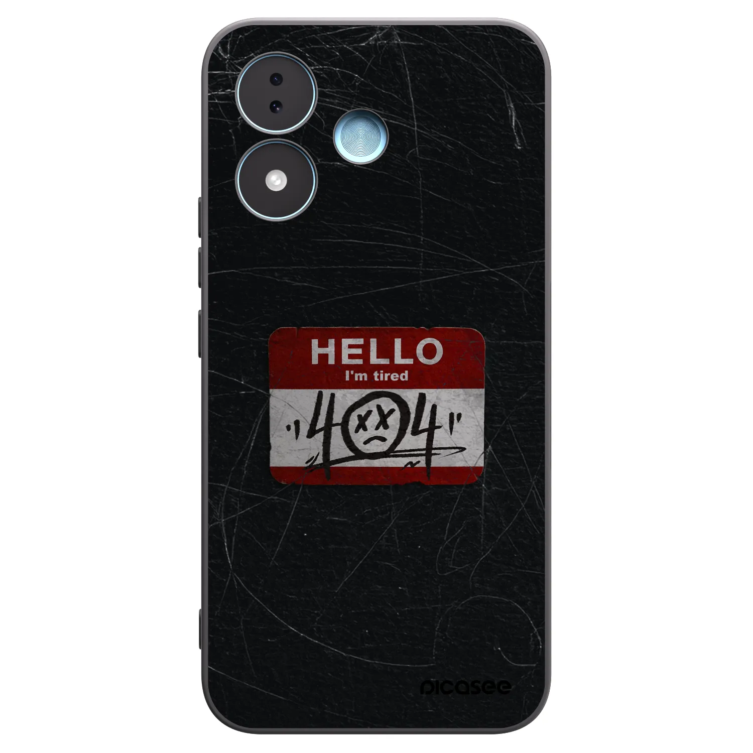 Picasee husă neagră din silicon pentru Xiaomi Redmi Note 17 5G - HELLO 404
