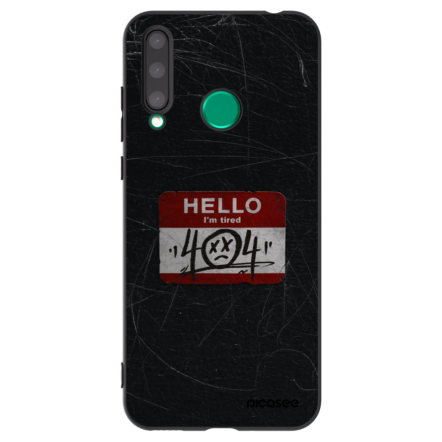 Picasee husă neagră din silicon pentru Honor 20 Lite - HELLO 404